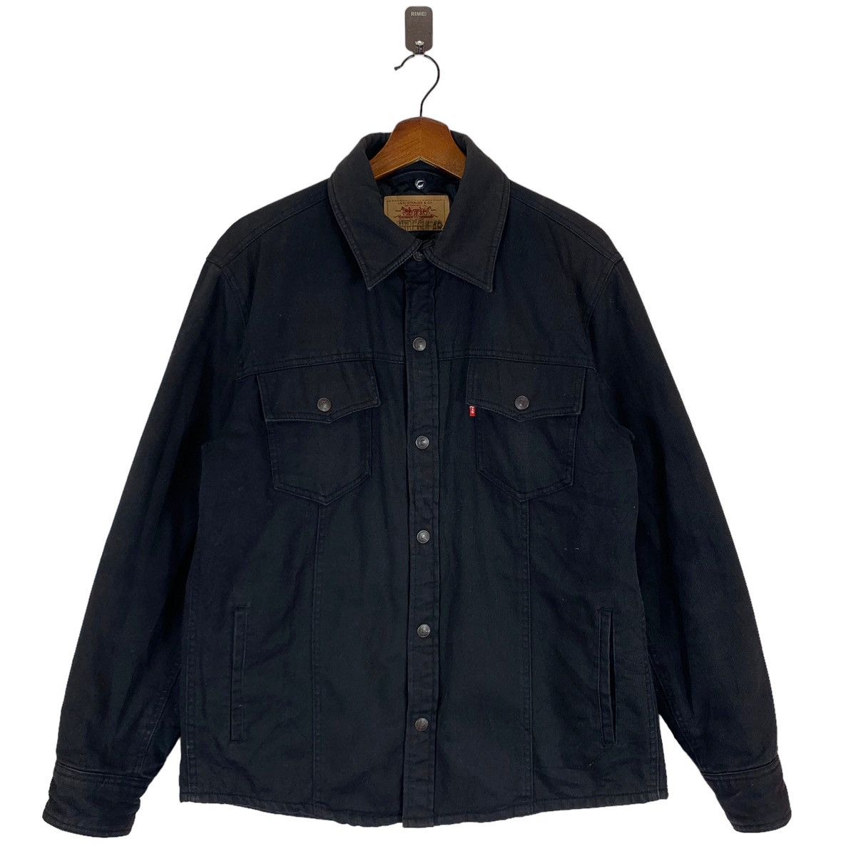 Levi's × Vintage VINTAGE LEVIS BLACK DENIM JACKET Size US XL / EU 56 / 4 - 1 Thumbnail
