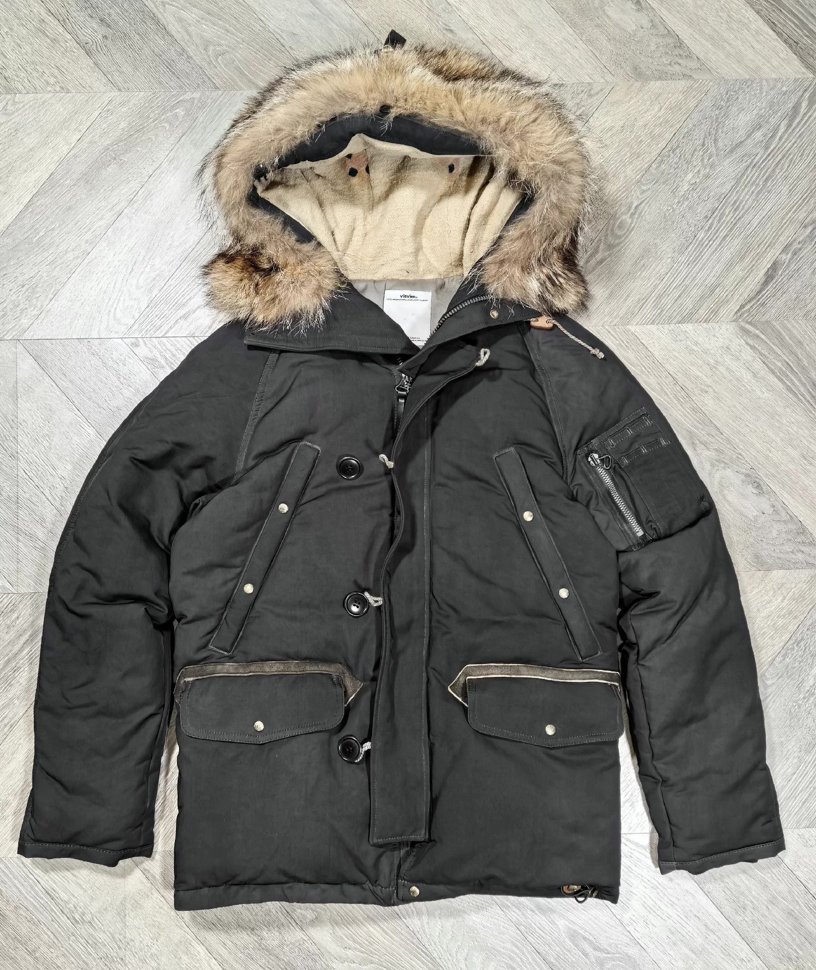 Visvim VISVIM 15AW VALDEZ COAT Mud Dye Charcoal Black 1 Size US S / EU 44-46 / 1 - 1 Thumbnail