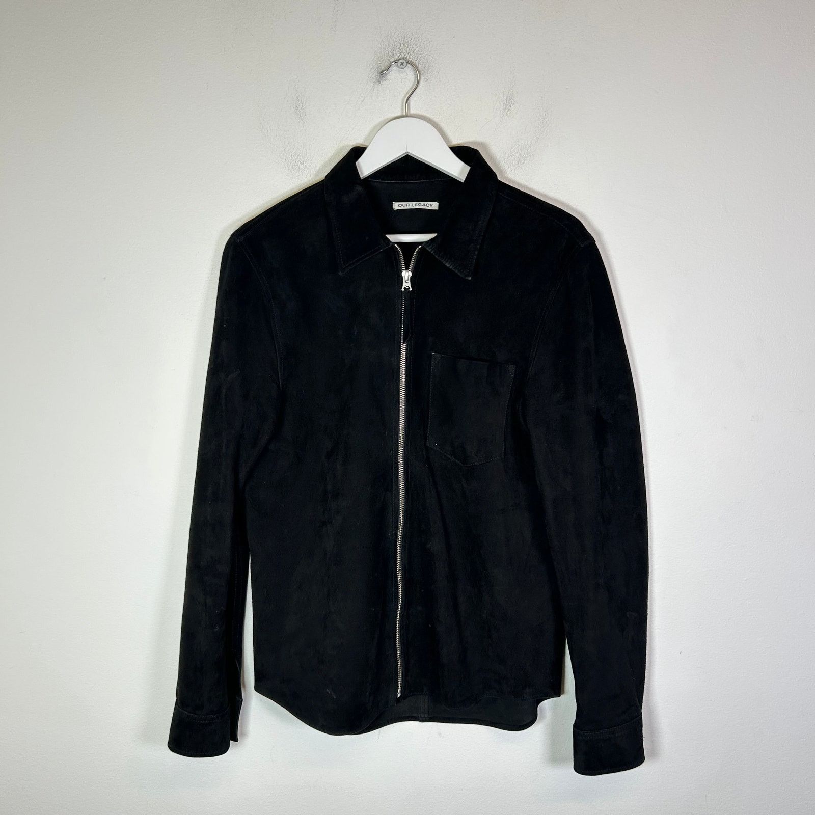 Our Legacy Our Legacy Black Suede Zip Up Jacket Size M Size US M / EU 48-50 / 2 - 1 Thumbnail
