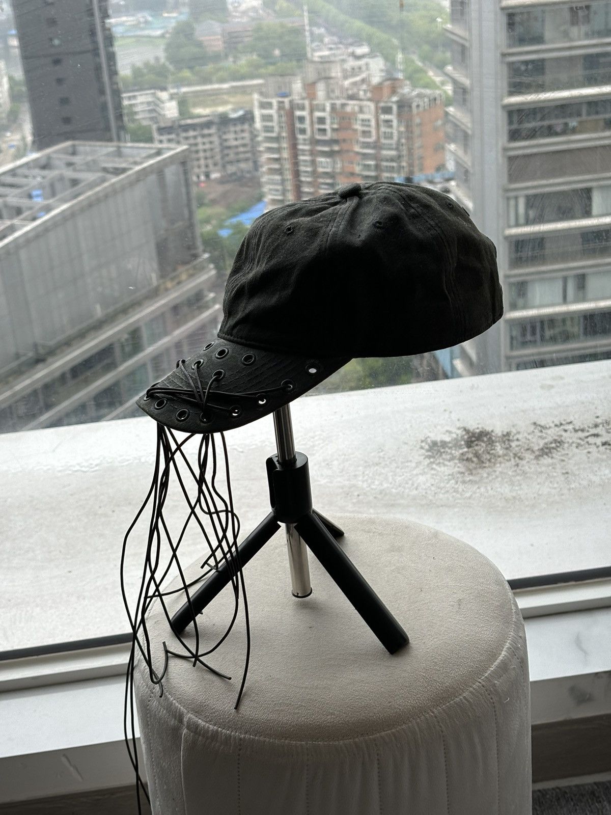 P.L.N. PLN wax leather frills cap Size ONE SIZE - 6 Thumbnail