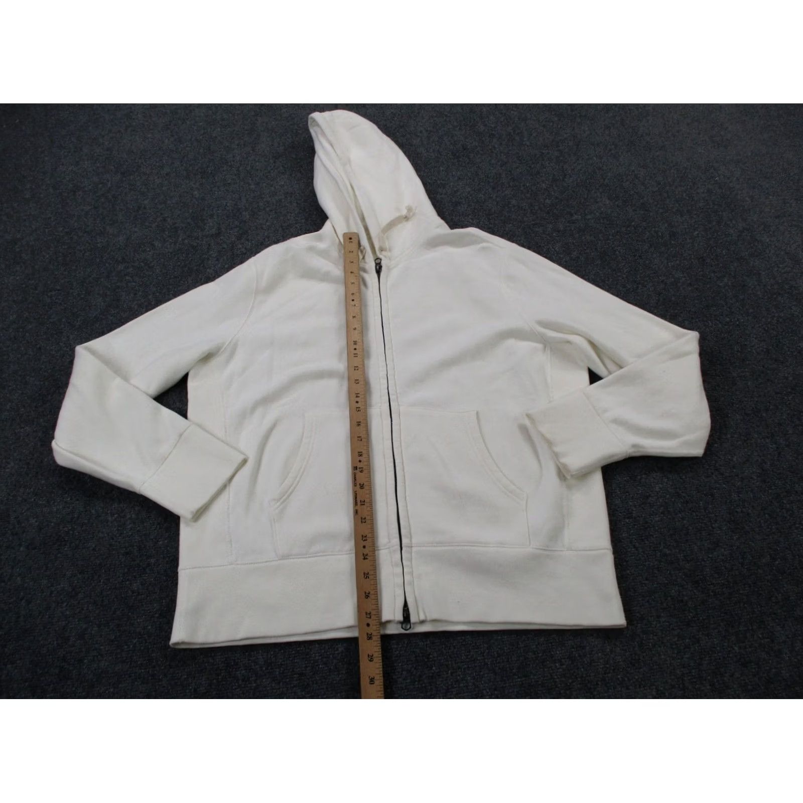 Champion Champion Jacket Mens XL Windbreaker Hooded Lightweight Cotton Knit White Storm Outdoor 90s? Size US XL / EU 56 / 4 - 3 Thumbnail