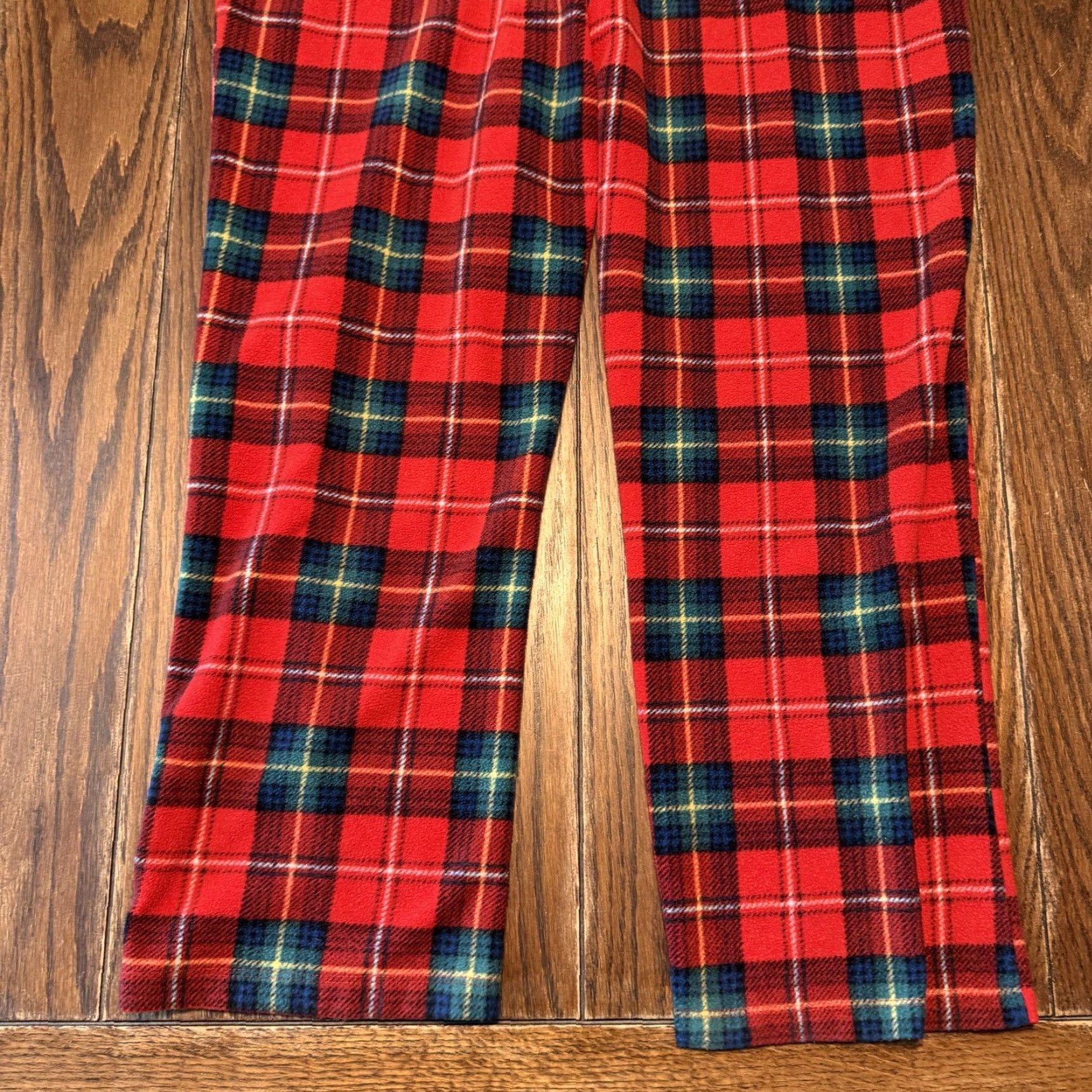 Ralph Lauren VINTAGE Ralph Lauren Pajama Set Womens Large Red Plaid Flannel 2pc Sleepwear Size ONE SIZE - 7 Thumbnail