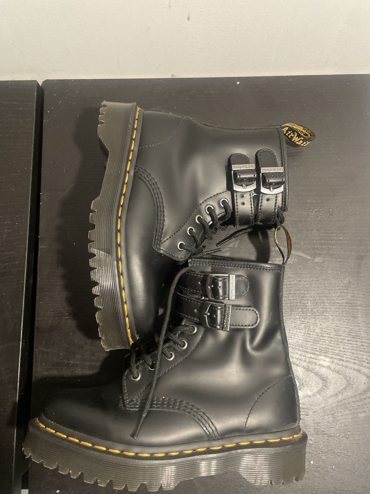 Dr. Martens DR MARTENS JADON BOOT SMOOTH LEATHER PLATFORMS Size US 5 / IT 35 - 3 Thumbnail
