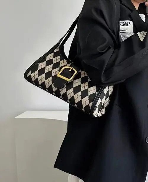 Japanese Brand Retro diamond shoulder bag Size ONE SIZE - 2 Thumbnail