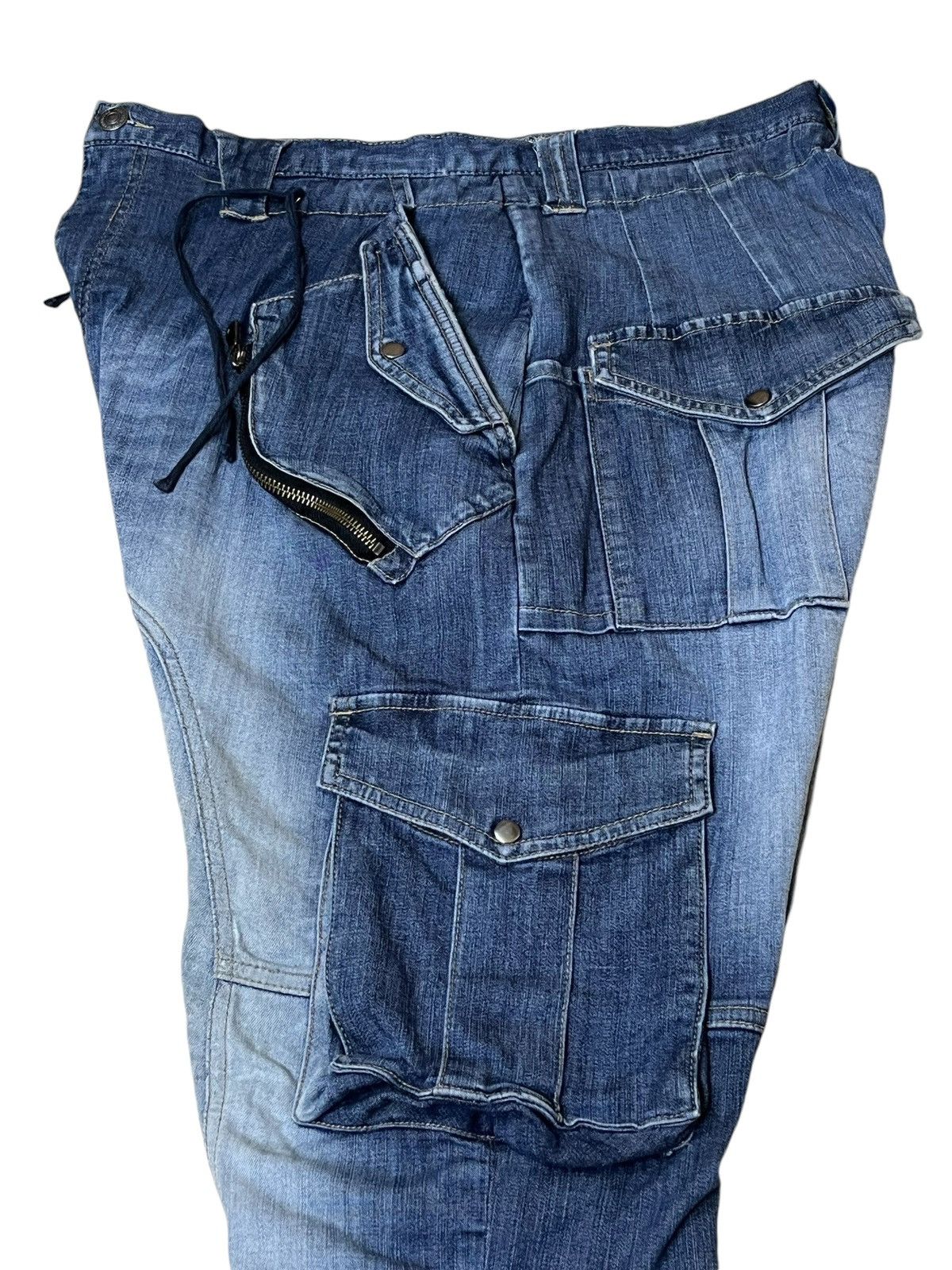 PPFM SICK🔥JAPANESE BRAND PPFM DROP CROTCH MULTIPOCKET JEANS Size US 33 - 10 Thumbnail