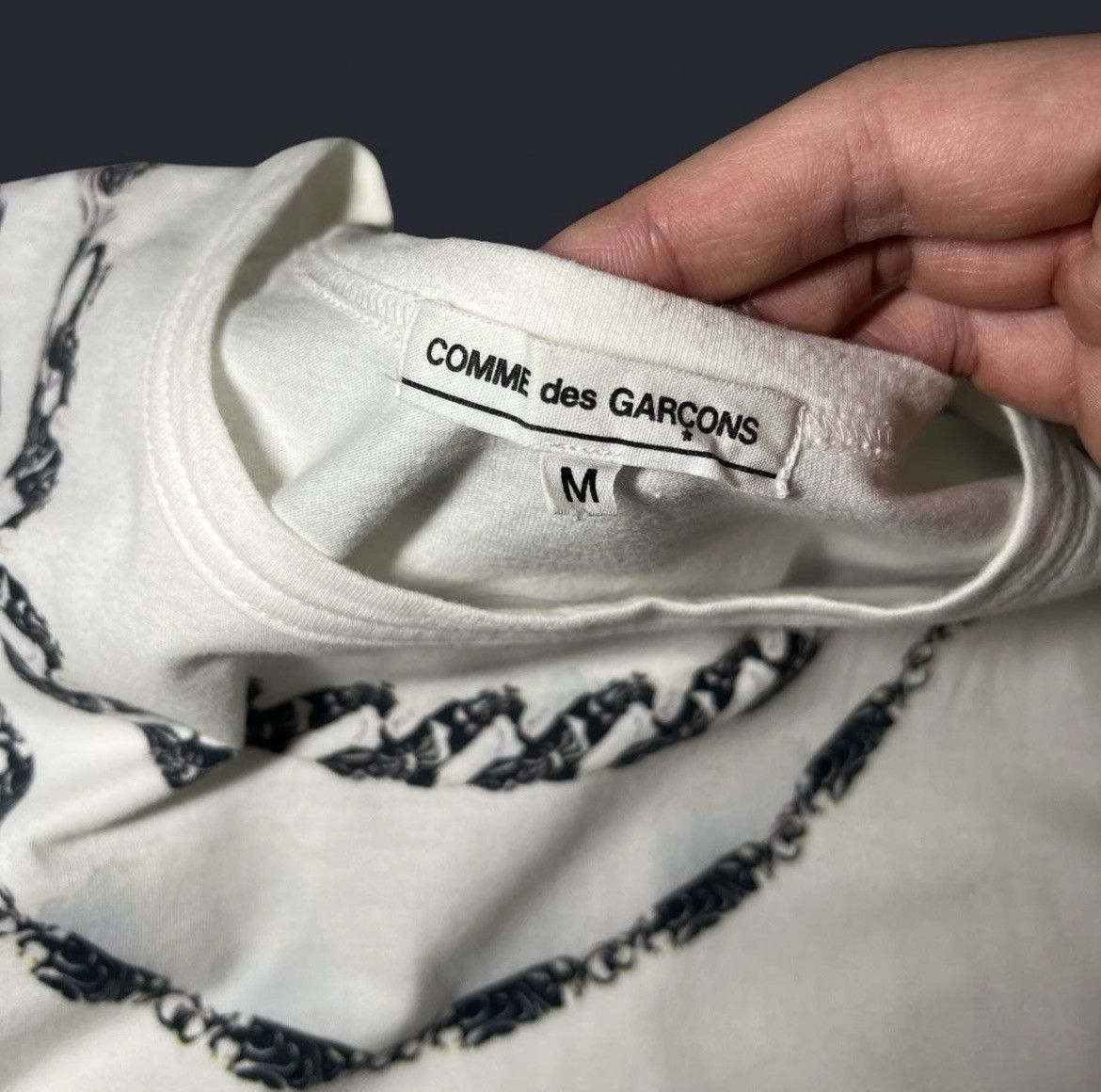 Chrome Hearts × Comme des Garcons Chrome hearts x comme des garcons white T-shirt Size US M / EU 48-50 / 2 - 3 Thumbnail
