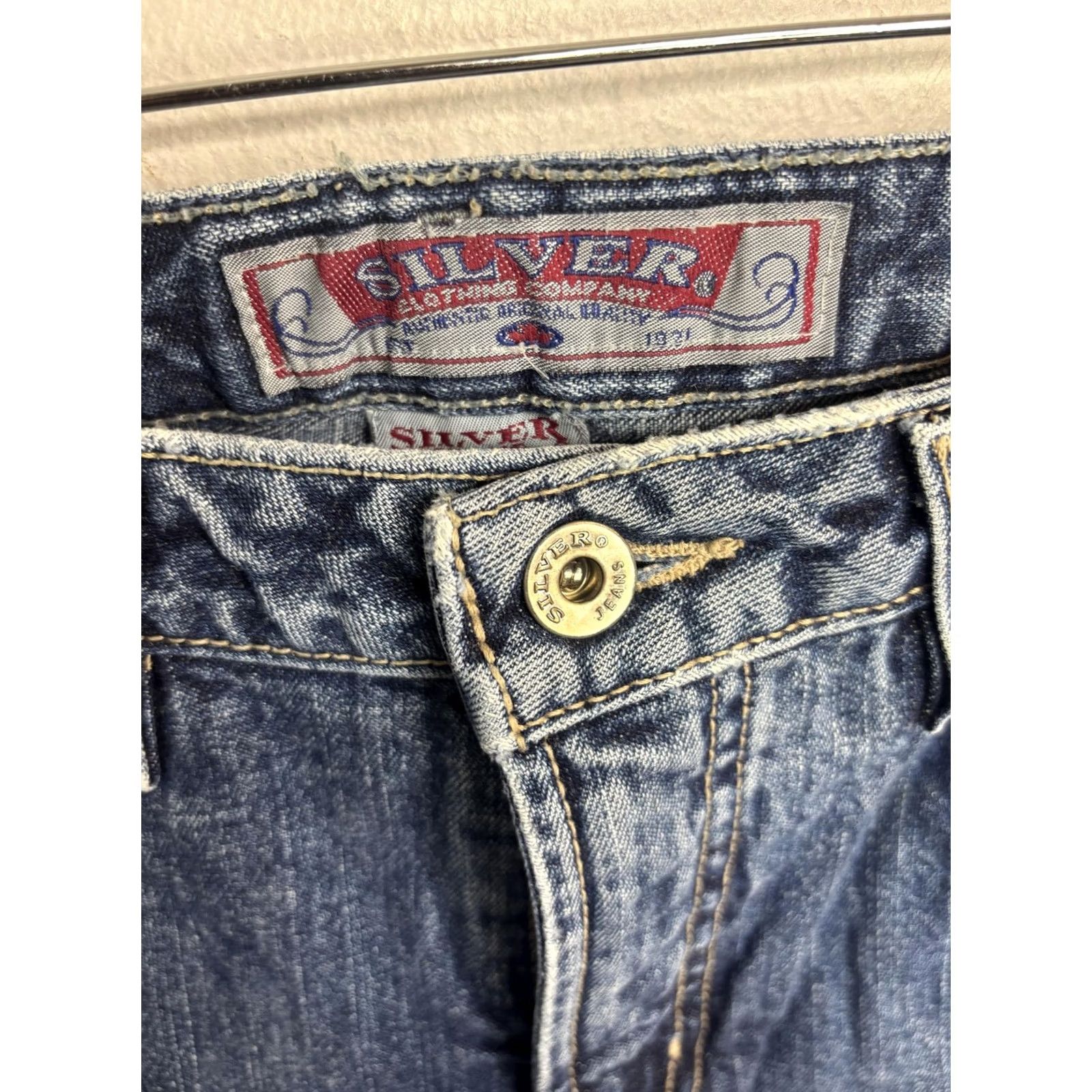 Vintage VINTAGE Silver Jeans Womens 29 Blue Denim Bootcut Mid Rise 90s Y2K Made Canada Flare Jeans Womens Size 29" - 7 Thumbnail