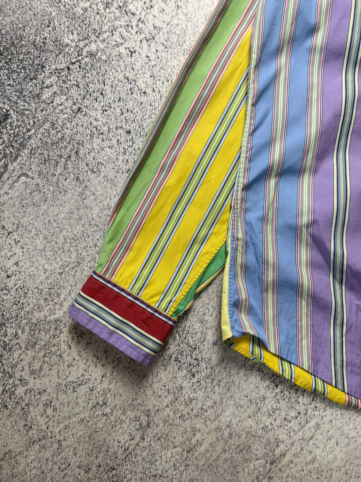Polo Ralph Lauren Vintage RALPH LAUREN Multicolour Striped long Sleeved Shirt Size US XL / EU 56 / 4 - 8 Thumbnail