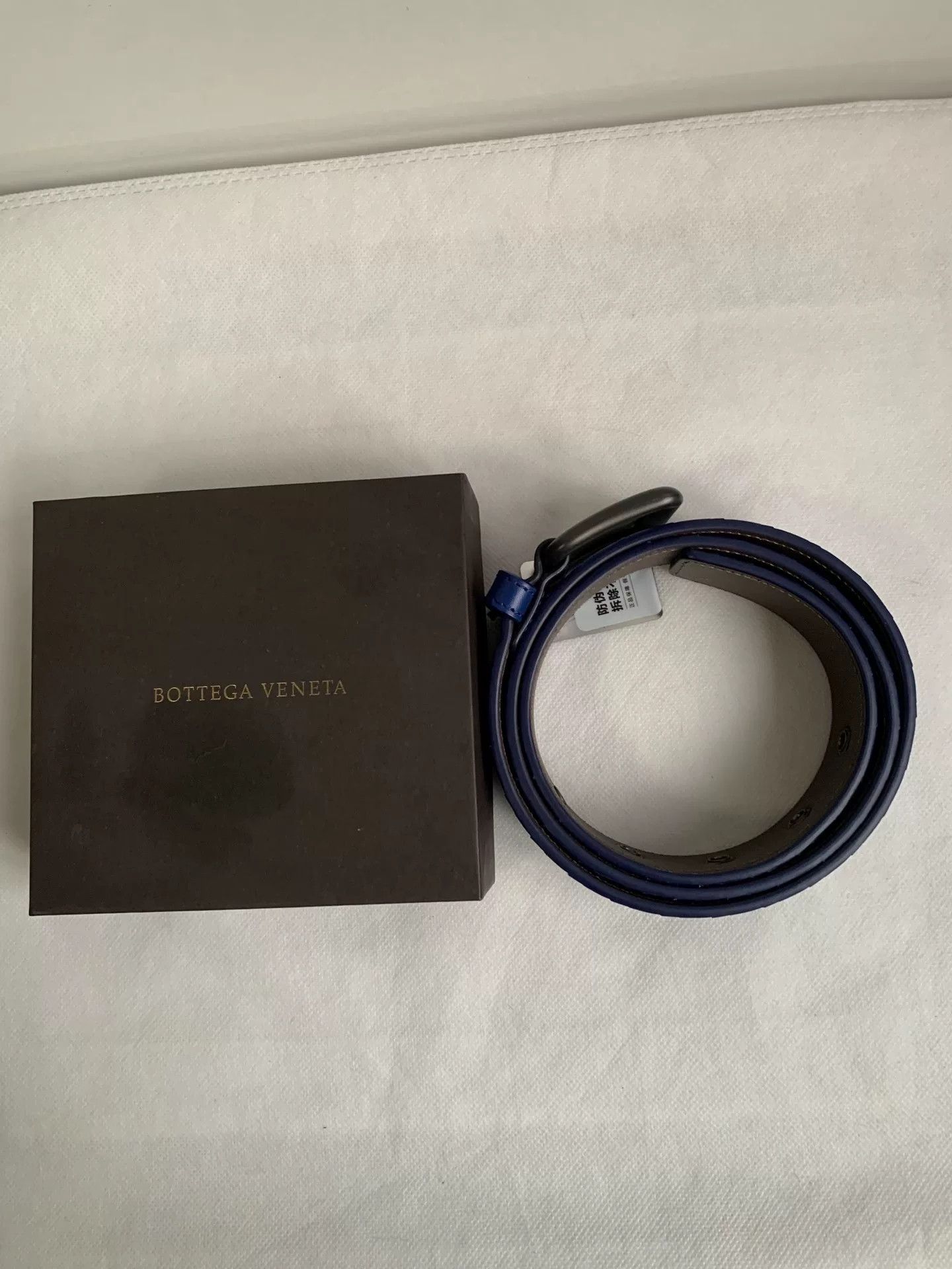Bottega Veneta Bottega Veneta Blue Woven Belt Size ONE SIZE - 1 Thumbnail
