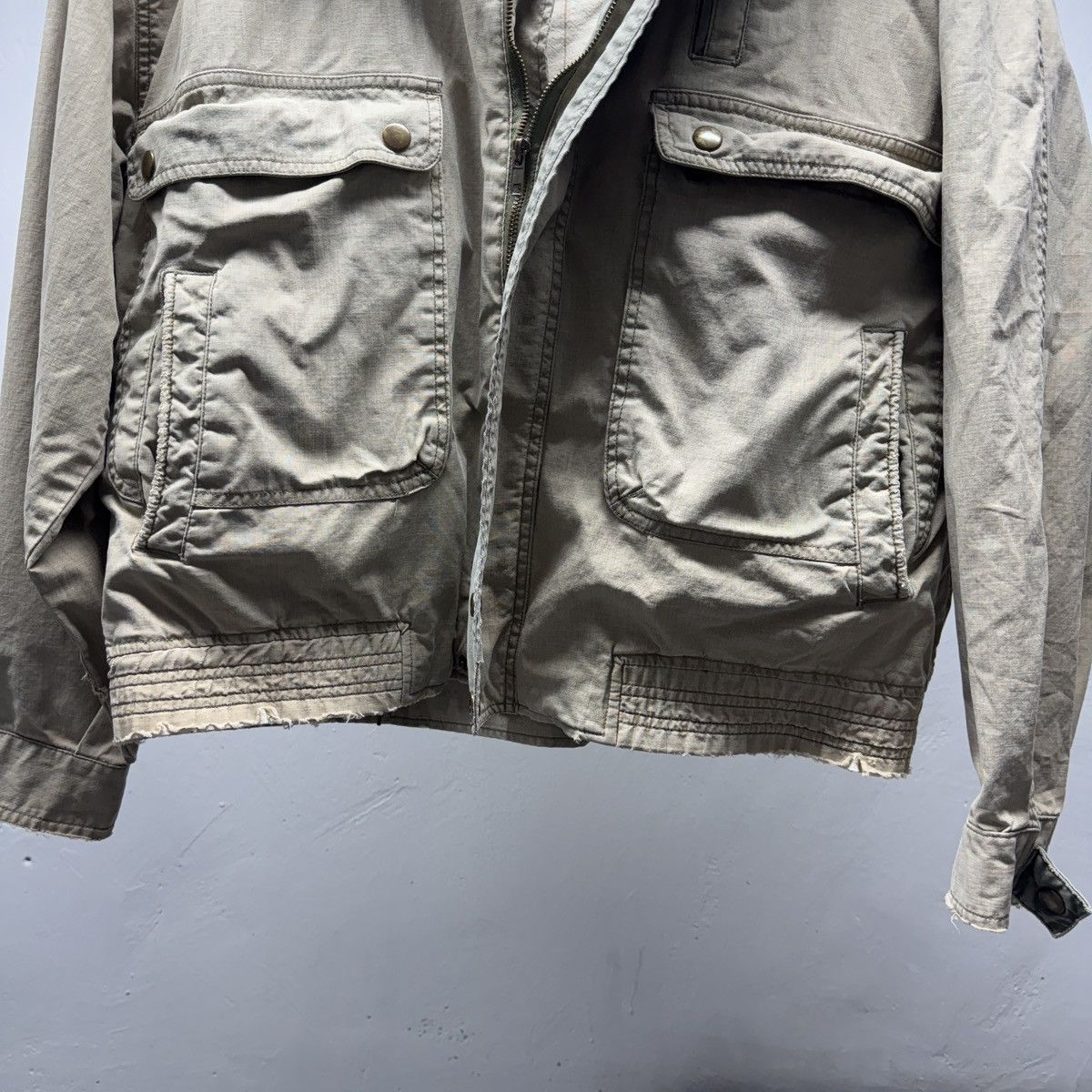 Vintage Thrashed Faded Distressed Field Utility Jacket ERD Grunge Size US L / EU 52-54 / 3 - 7 Thumbnail