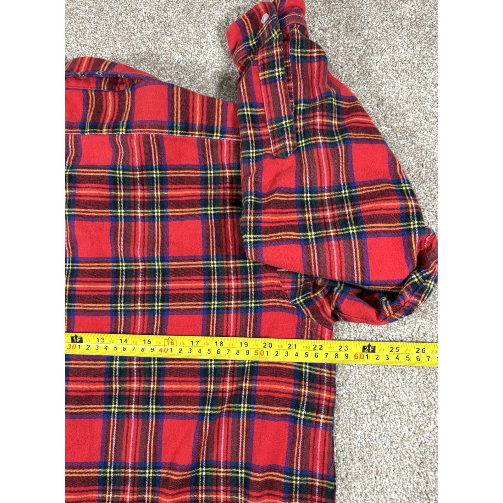Vintage VINTAGE LL Bean Flannel Shirt Womens 14 Red Plaid Cotton Button Up Outdoor Camp USA Size XL / US 12-14 / IT 48-50 - 6 Thumbnail
