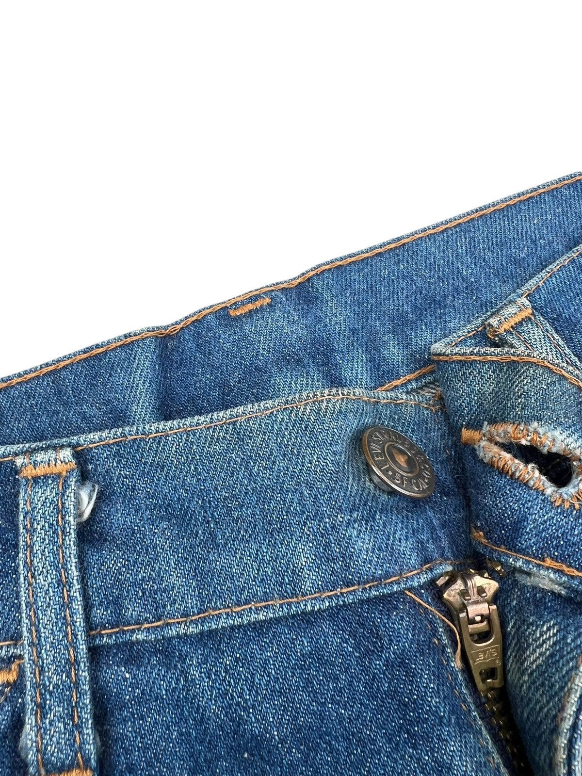 Levi's Dirty Mud VTG 1991 Levi’s 646 Distress Denim Bootcut Jeans Size US 29 - 5 Thumbnail