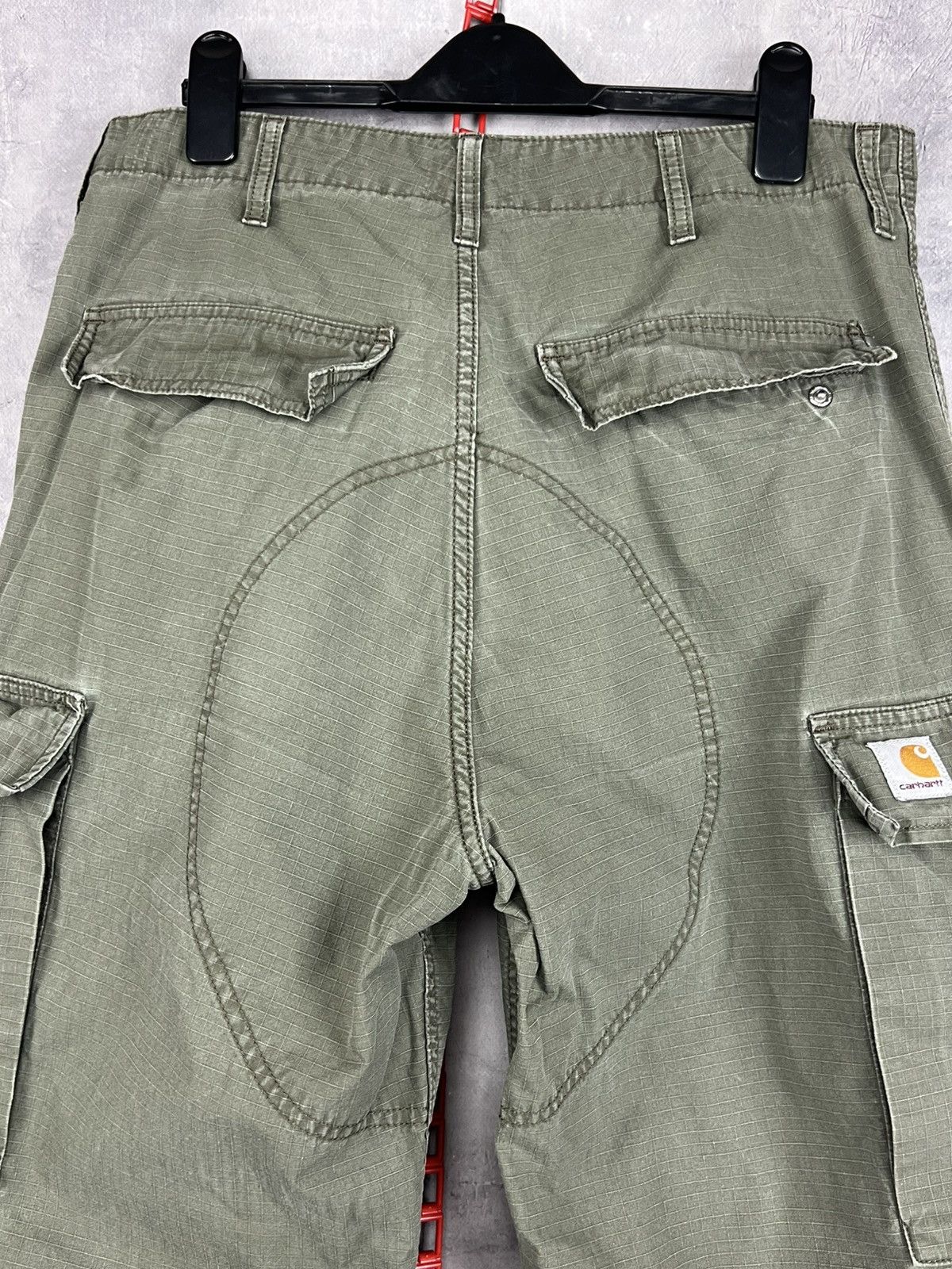 Carhartt Wip Vintage Y2K Carhartt WIP Military Cargo Pants Baggy Sz31x30 Size US 32 / EU 48 - 12 Thumbnail