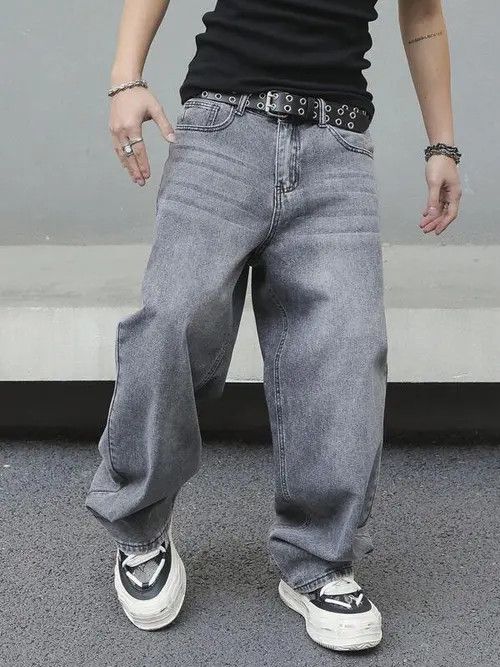 Jean Washed Baggy Denim Jeans Skate Size US 36 / EU 52 - 2 Thumbnail