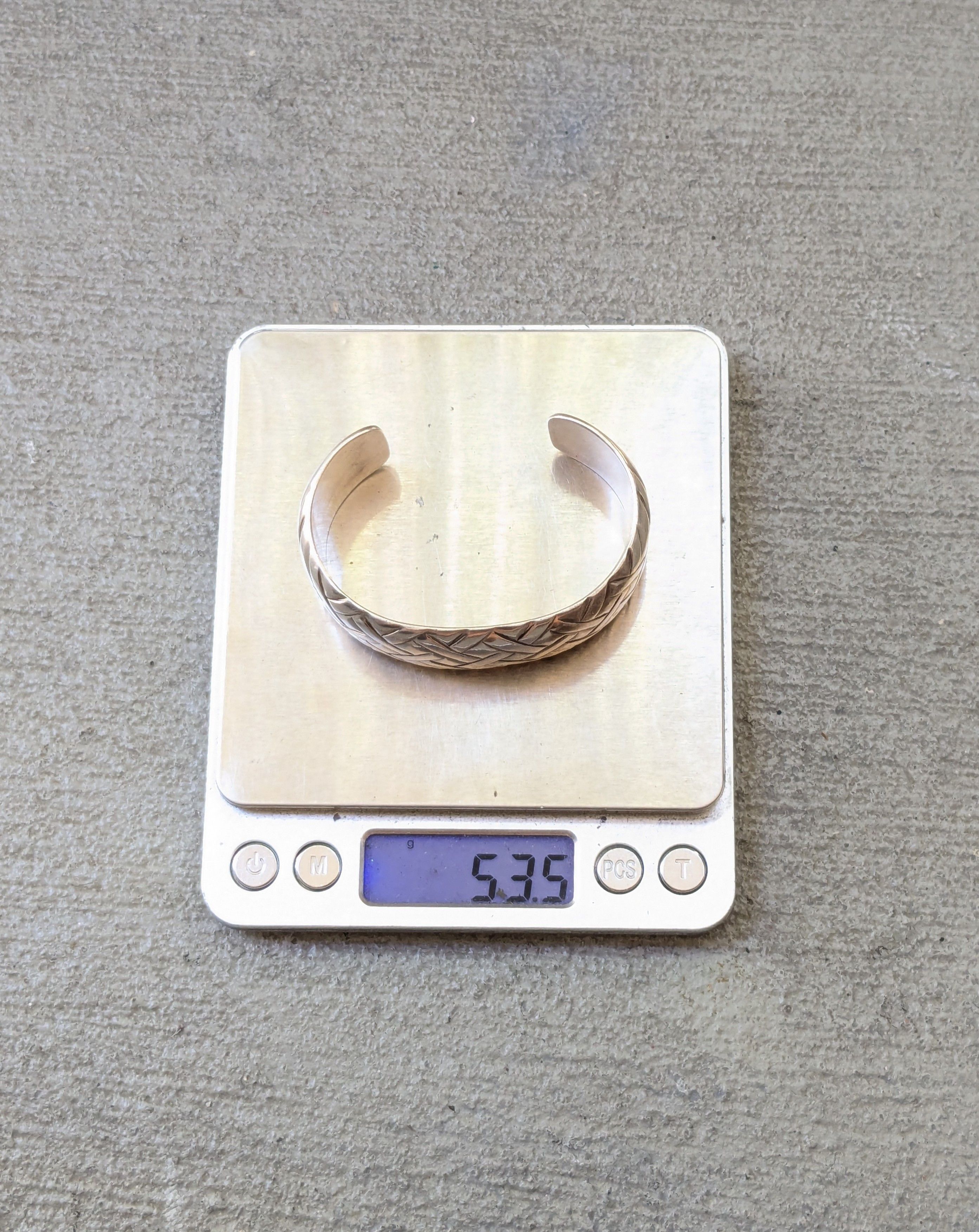 Jewelry Stainless Steel Bracelet Cuff Basket Woven 5.25" Size ONE SIZE - 13 Thumbnail