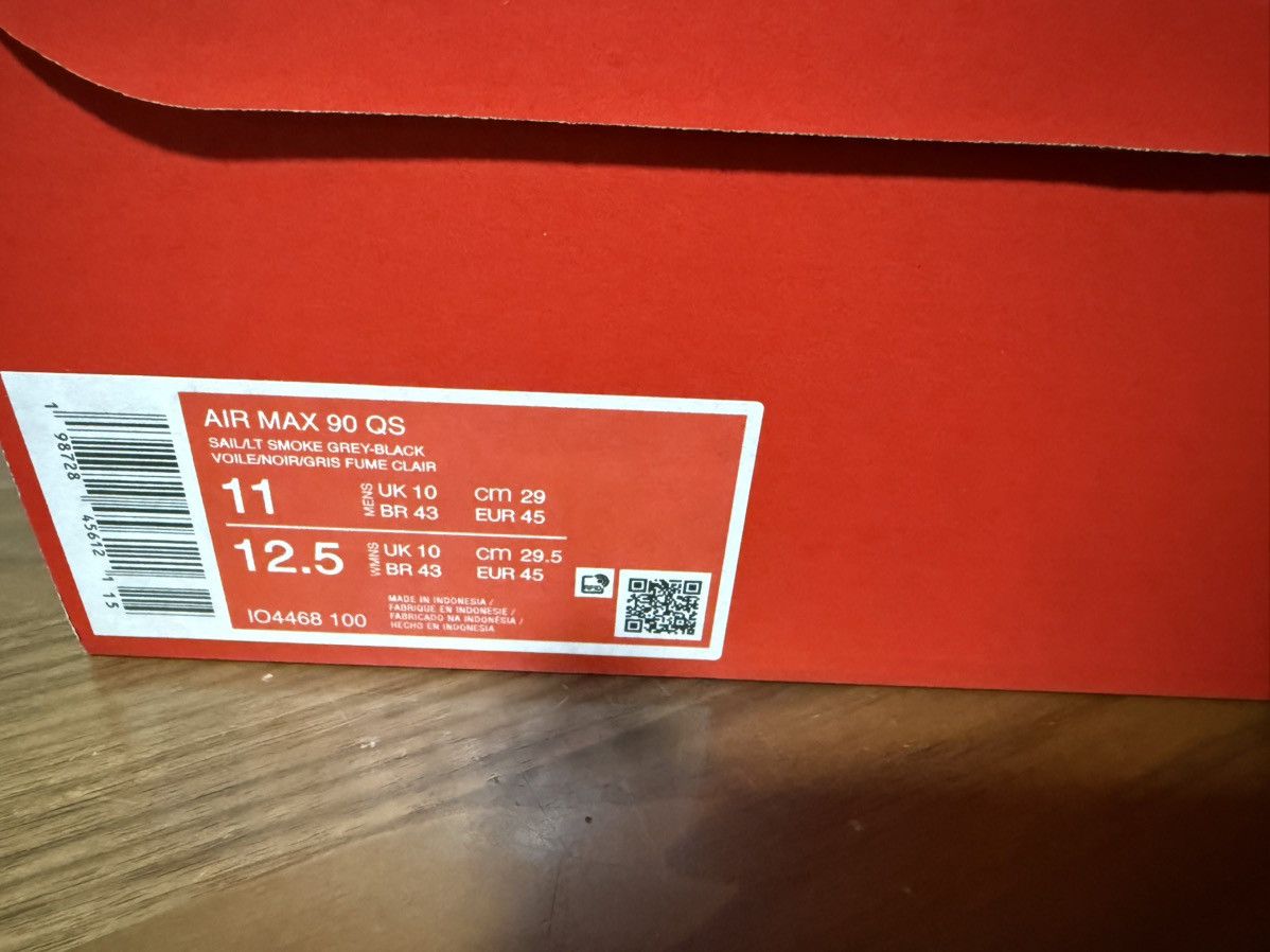 NIKE AIR MAX 90 QS 'SMOKE GREY CROCODILE' Men’s Size 11
