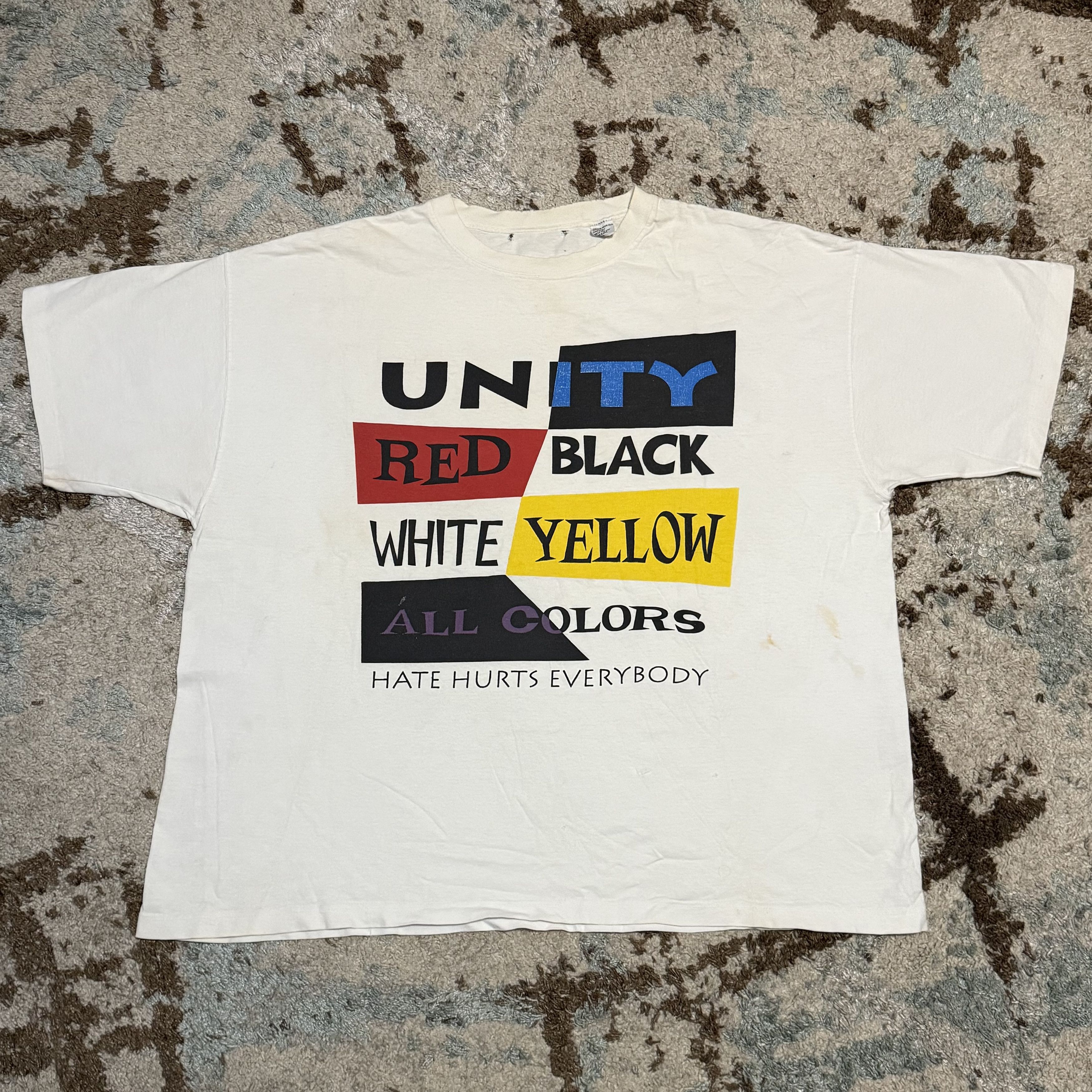 Vintage Vintage Unity Race Equality Shirt XL "Hate Hurts Everybody" Size US XL / EU 56 / 4 - 1 Thumbnail