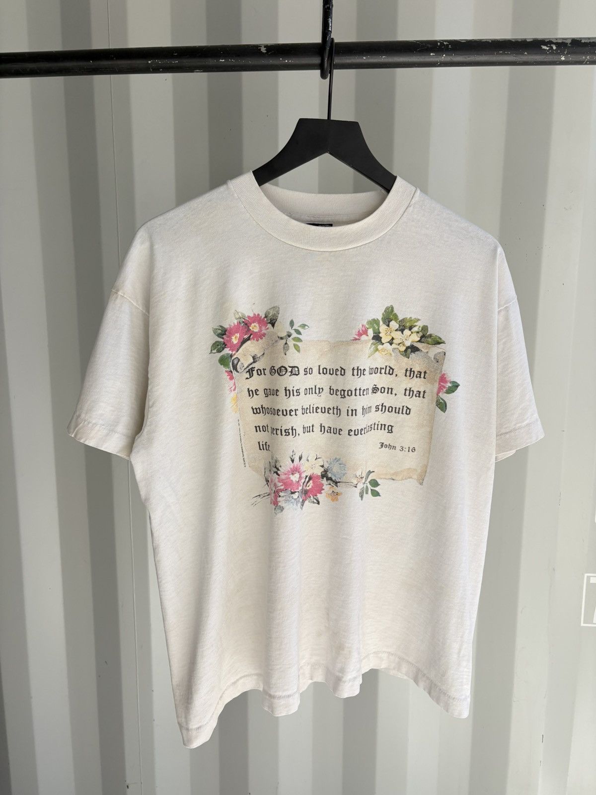 Vintage Vintage John 316 Jesus Shirt Faded Distressed Grunge Band Size US XL / EU 56 / 4 - 1 Thumbnail