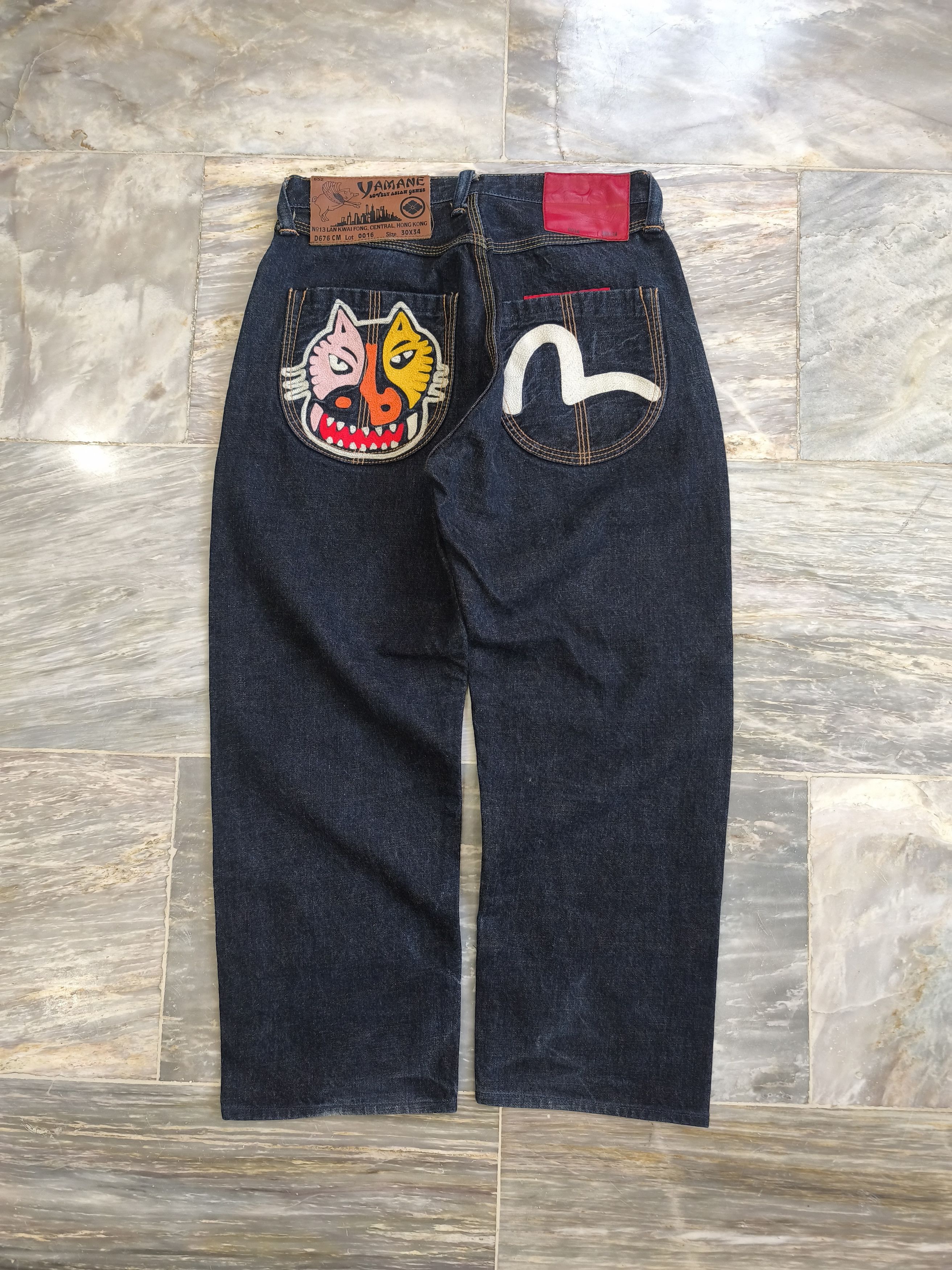 Evisu Yamane x EVISU Dormouse White Seagull Embroidery Denim Jeans Size US 30 / EU 46 - 1 Thumbnail