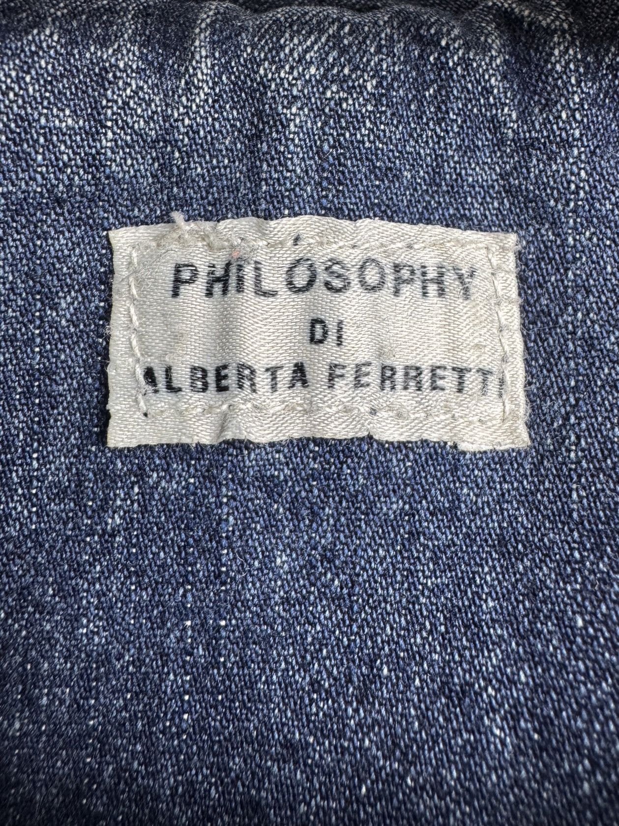 Alberta Ferretti Philosophy Di Alberta Ferretti Denim Studded Embroidered Jkt Size S / US 4 / IT 40 - 11 Thumbnail