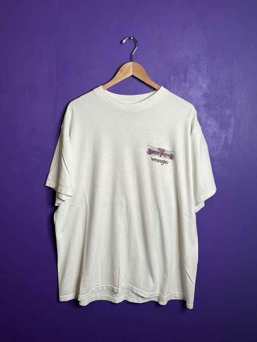 Vintage Vintage 90s Wrangler Brush Popper mullet t-shirt | Grailed