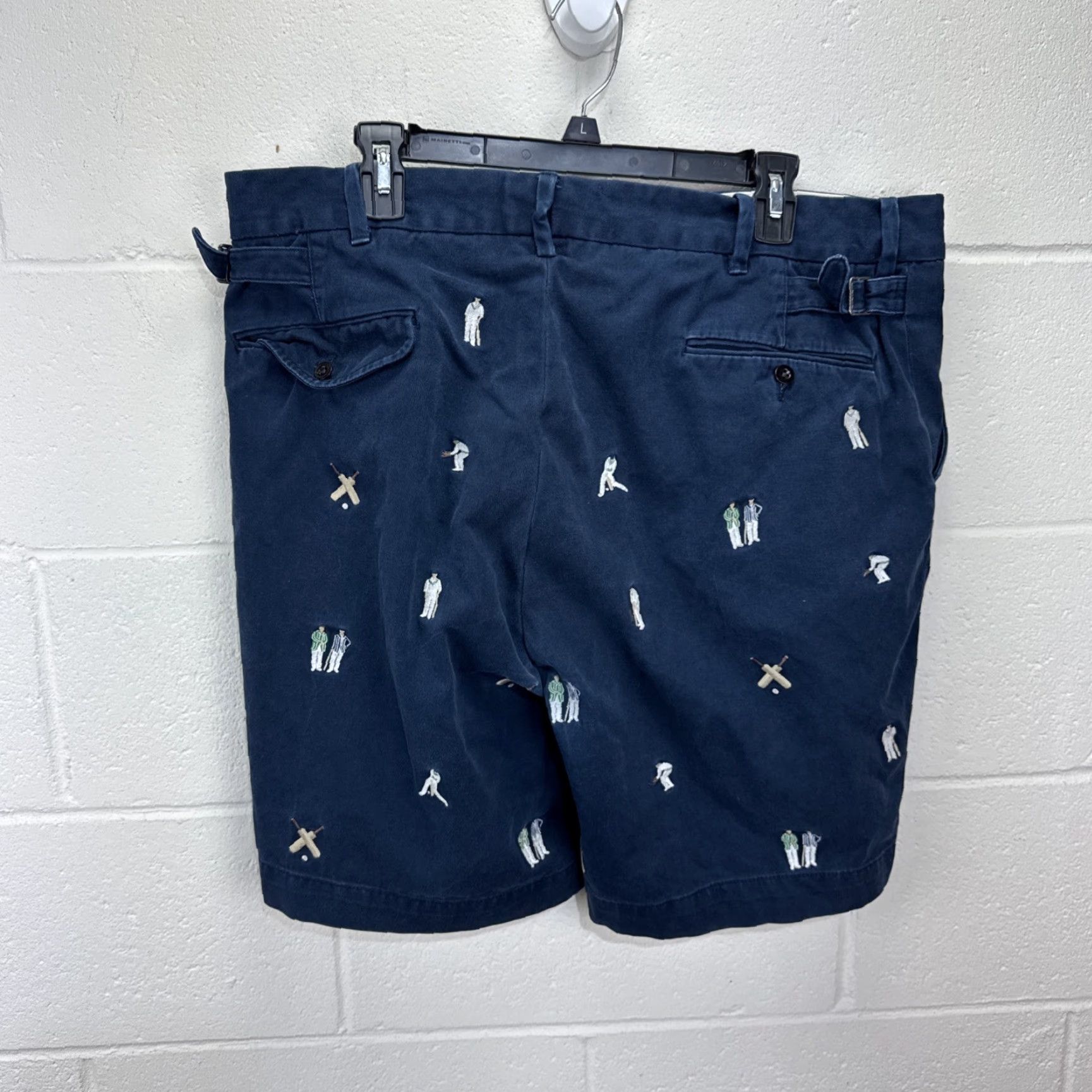 Polo Ralph Lauren VINTAGE Polo Ralph Lauren Golf Shorts Mens 38 Navy Cotton 5-Pocket Chino Casual Summer Fall Spring Size US M / EU 48-50 / 2 - 6 Thumbnail