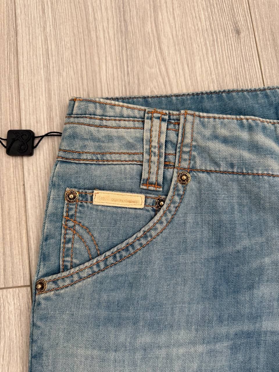 Dolce & Gabbana Dolce & Gabanna Jeans Big Logo Denim Jeans Size 25" / US 0 / IT 36 - 6 Thumbnail