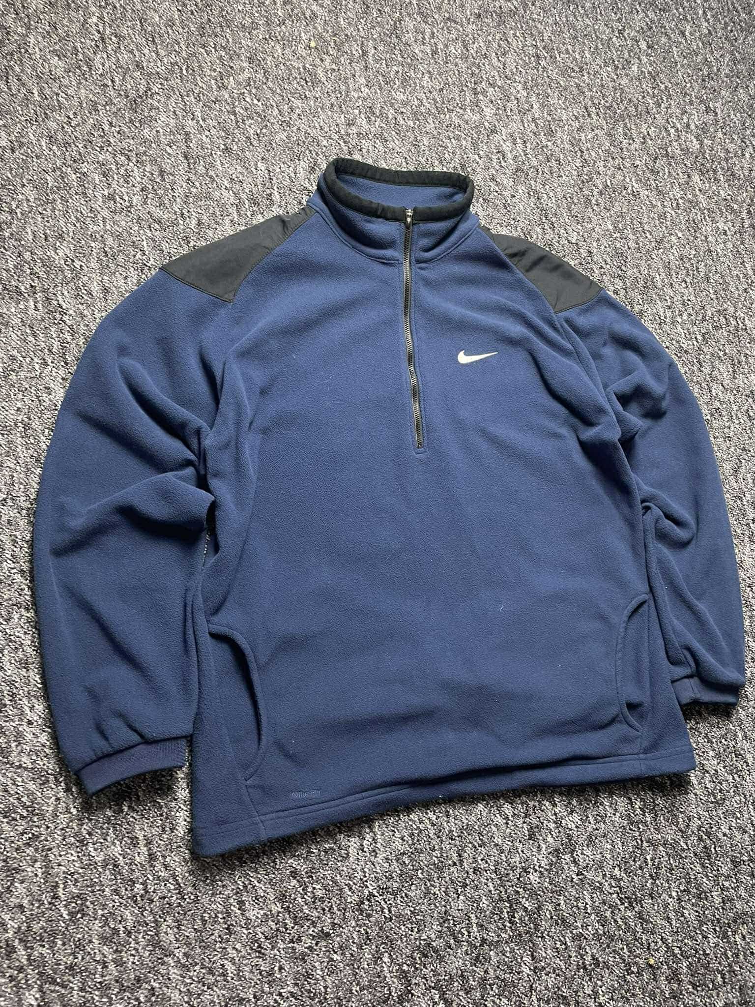 Nike × Vintage Vintage Nike Fit fleece polar Solo swoosh retro y2k classic Size US L / EU 52-54 / 3 - 2 Thumbnail