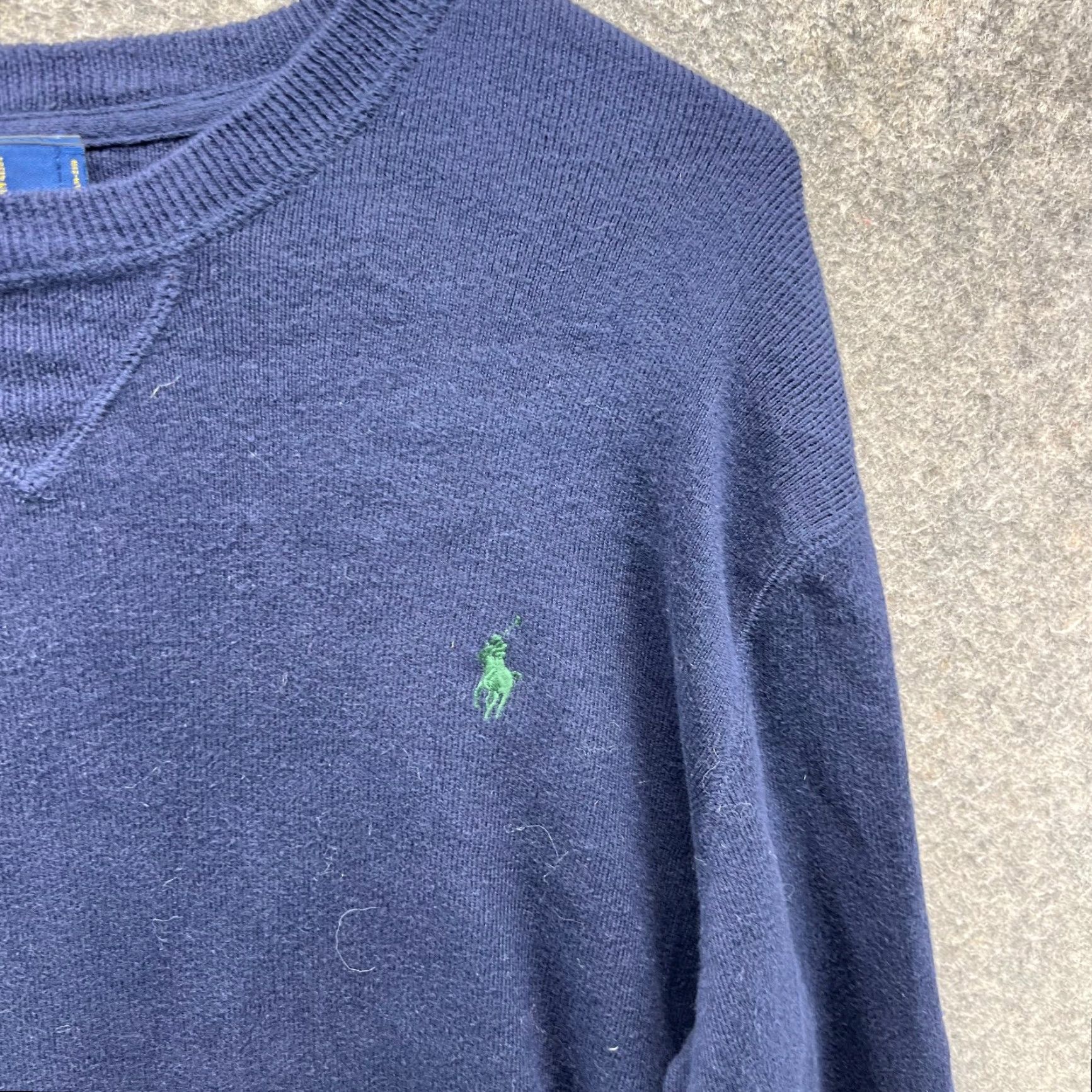 Polo Ralph Lauren VINTAGE Polo Ralph Lauren Sweater Mens Medium Blue Fleece Crewneck Pony Pullover Size US M / EU 48-50 / 2 - 7 Thumbnail