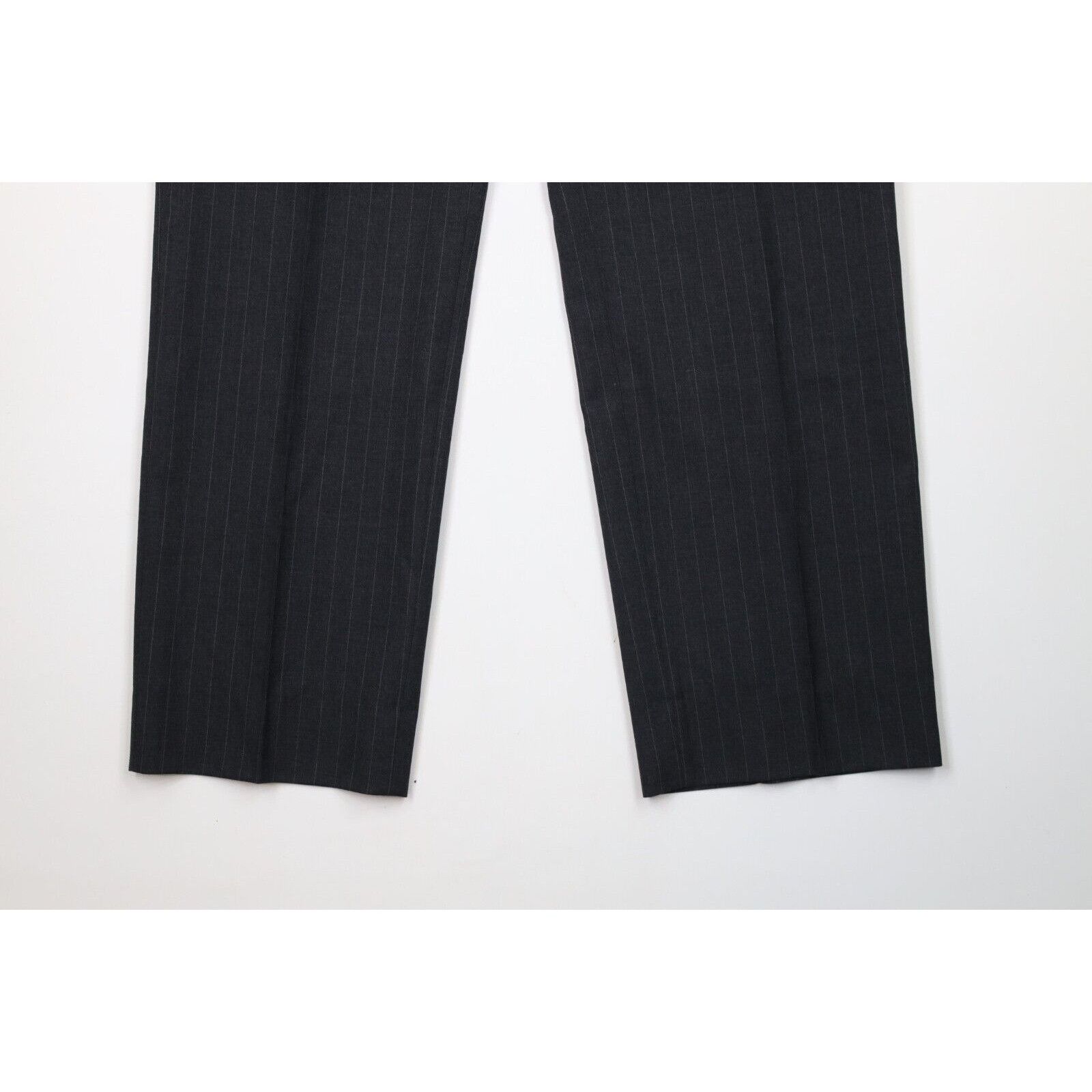 Vintage Vintage 70s Savile Row Hardy Amies Pinstriped Wool Suit Size 44L - 19 Thumbnail