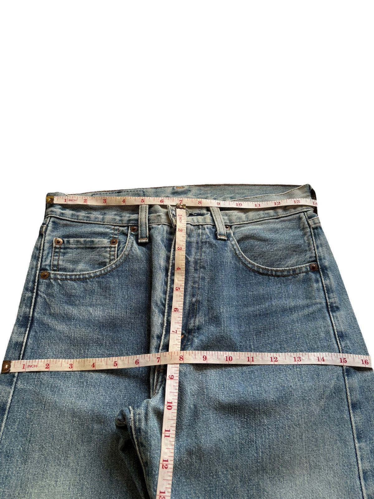 Levi's Vintage 80s Levis 502 Big E Selvedge Mud Wash Loose Jeans Size US 28 / EU 44 - 14 Thumbnail
