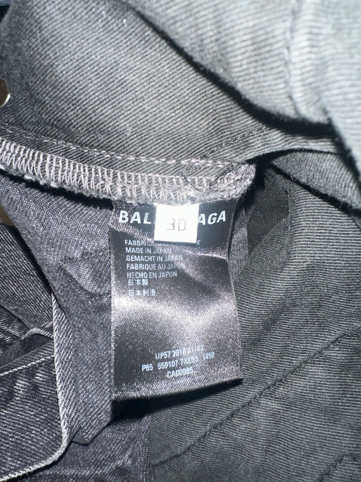 Balenciaga Balenciaga zip denim black/grey Size US 32 / EU 48 - 5 Thumbnail