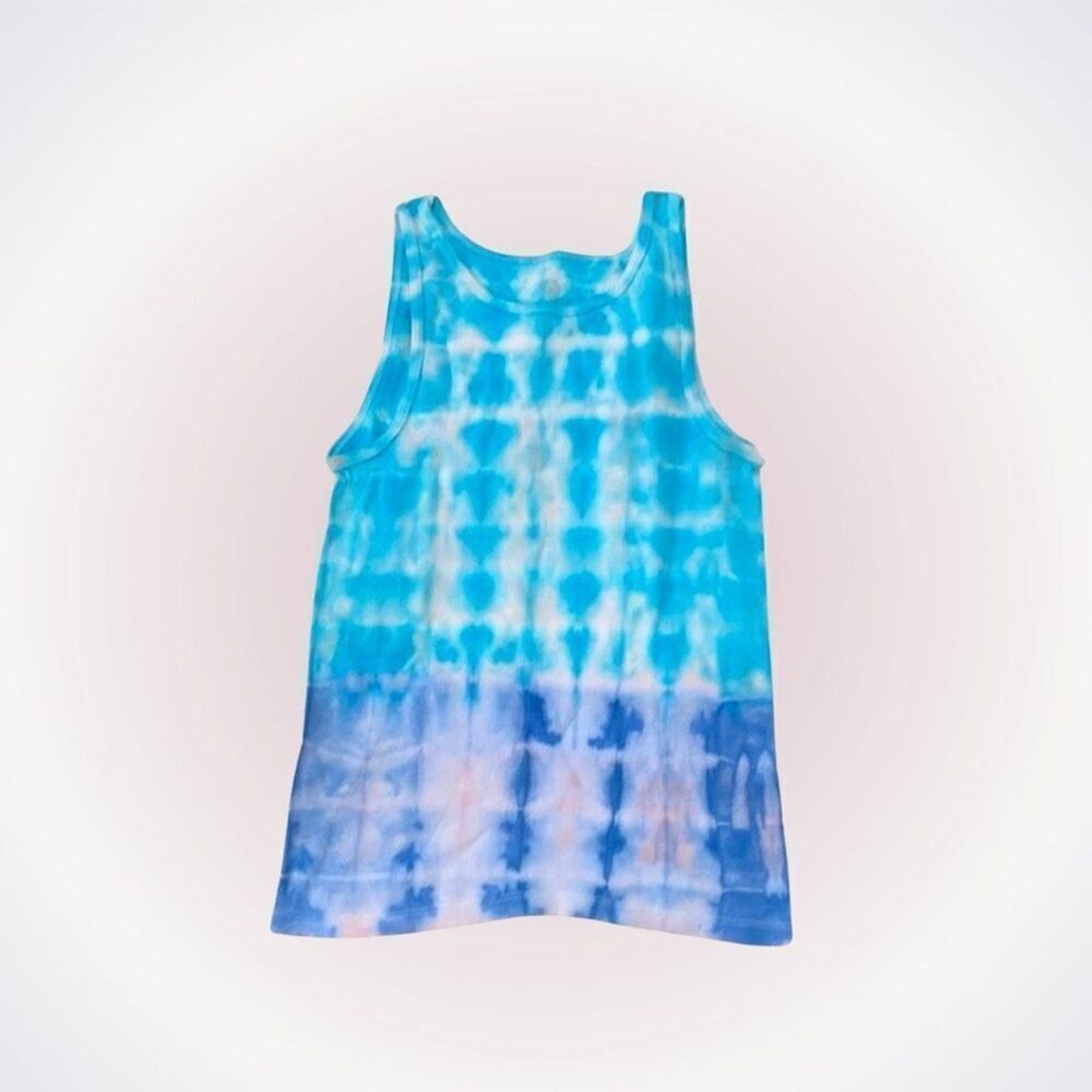 Fruit Of The Loom Dyes by MacKay Blue Tie-Dye Tank Top | Sz YL Size XS / US 0-2 / IT 36-38 - 1 Thumbnail