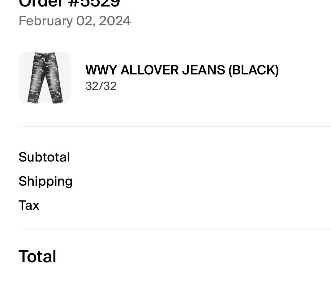 Worldwide Youth WWY Allover Jeans Black Size US 32 / EU 48 - 3 Thumbnail