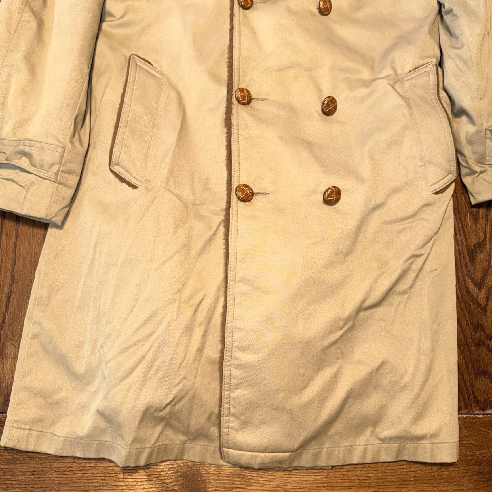 Vintage VINTAGE Mighty Mac Coat Parka Men’s Winter Storm Hooded Sherpa Lined Made in USA Size 46L Beige Size US S / EU 44-46 / 1 - 3 Thumbnail