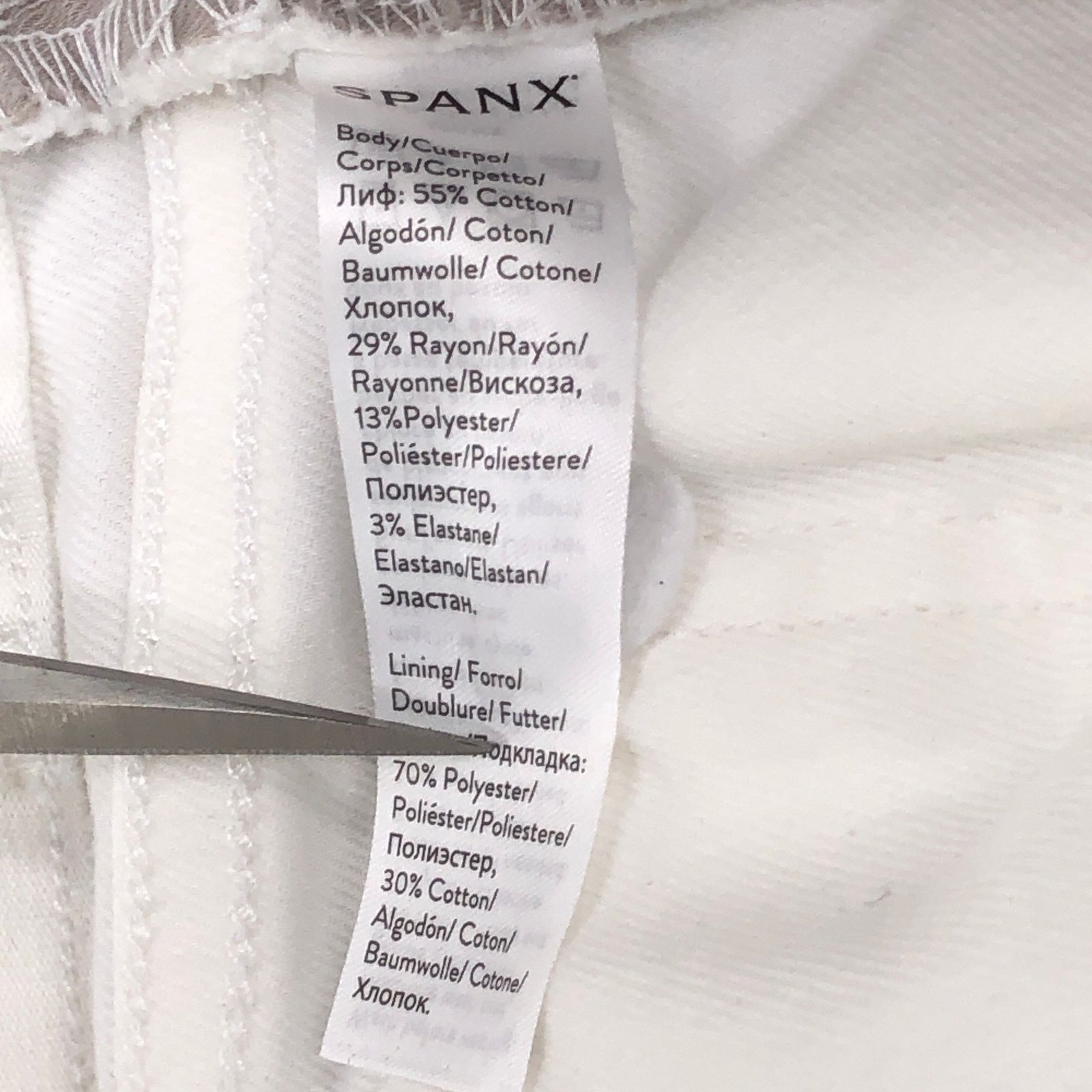 Spanx Spanx Size M Pants Twill Pull On Cropped Stretch White Size 29" - 11 Thumbnail