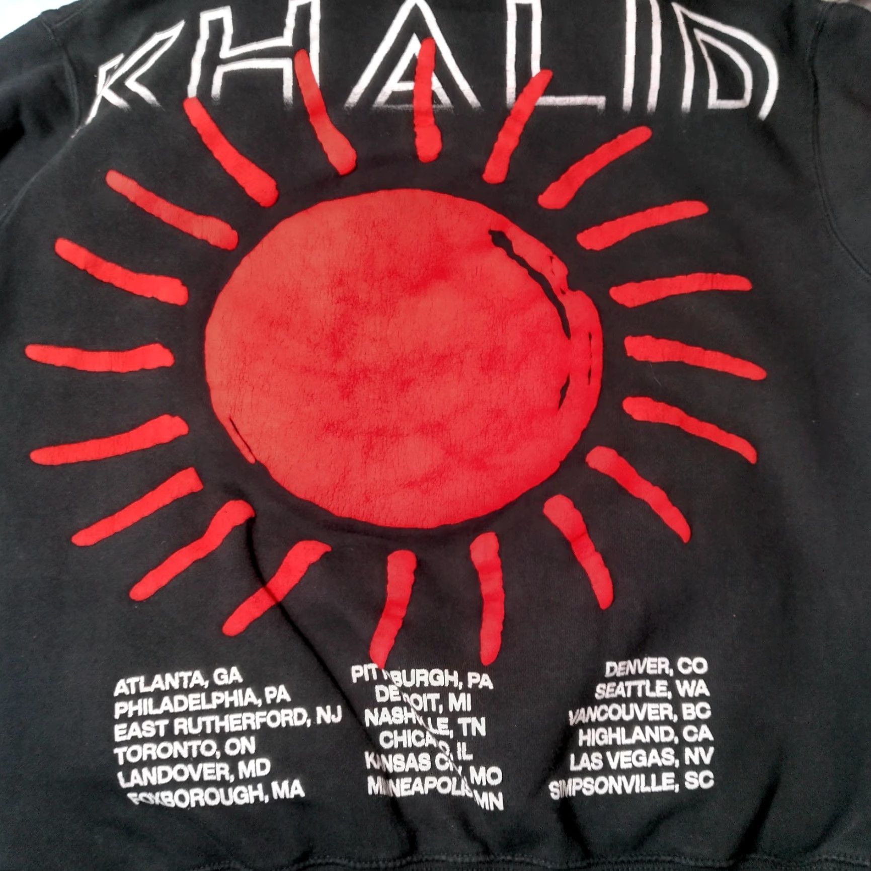 Vintage VINTAGE DJ Khalid Hooded Sweatshirt Men M Summer Tour 2023 Hoodie Graphic Music Black Cotton Polyester Pullover Size US M / EU 48-50 / 2 - 7 Thumbnail