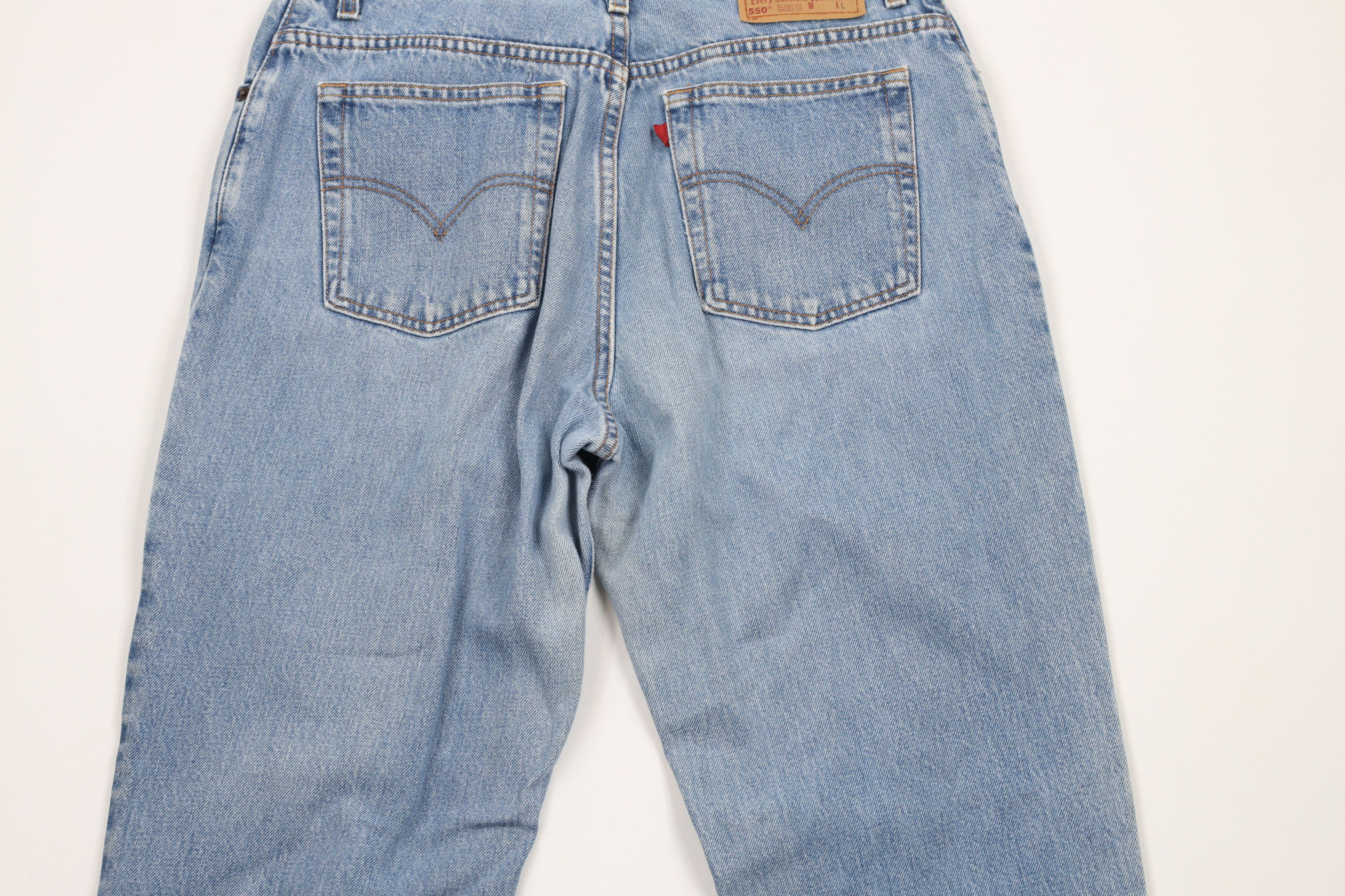 Levi's × Vintage Vintage Y2K 2000 Levis 550 Fit Tapered Leg Denim Jeans Blue Size 36" / US 14 / IT 50 - 11 Thumbnail