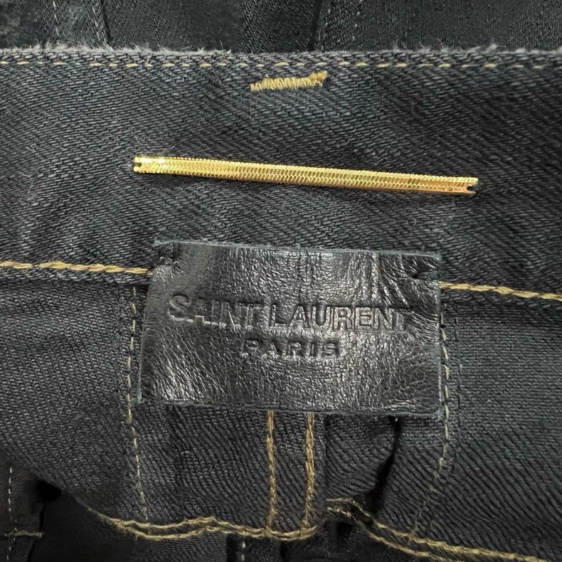 Yves Saint Laurent Saint Laurent Black Sabotage Denim Pants 2502-Nextarrow Size US 31 - 3 Thumbnail