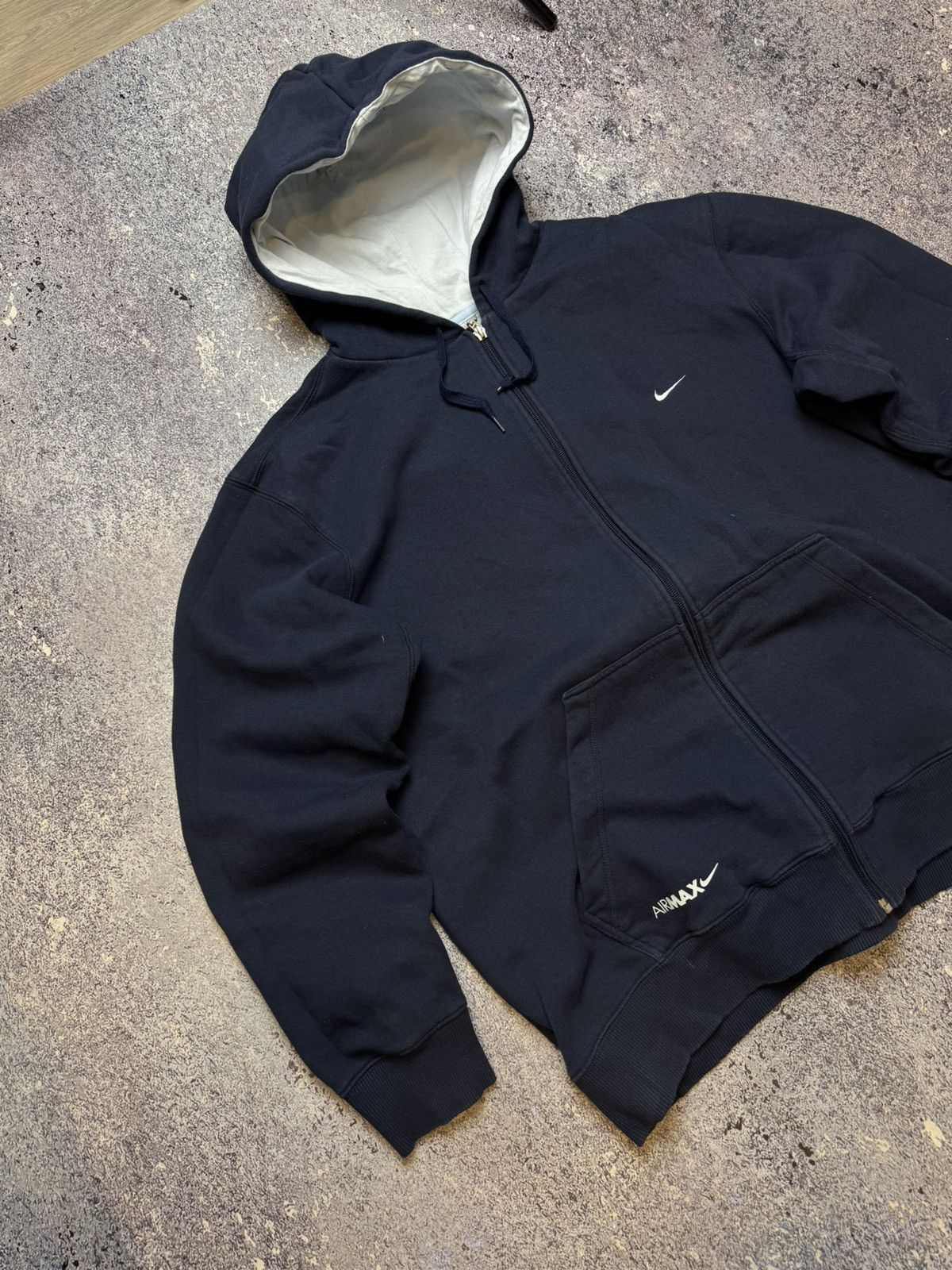 Nike × Vintage VINTAGE Y2K NIKE AIR MAX ZIP HOODIE Size US L / EU 52-54 / 3 - 3 Thumbnail