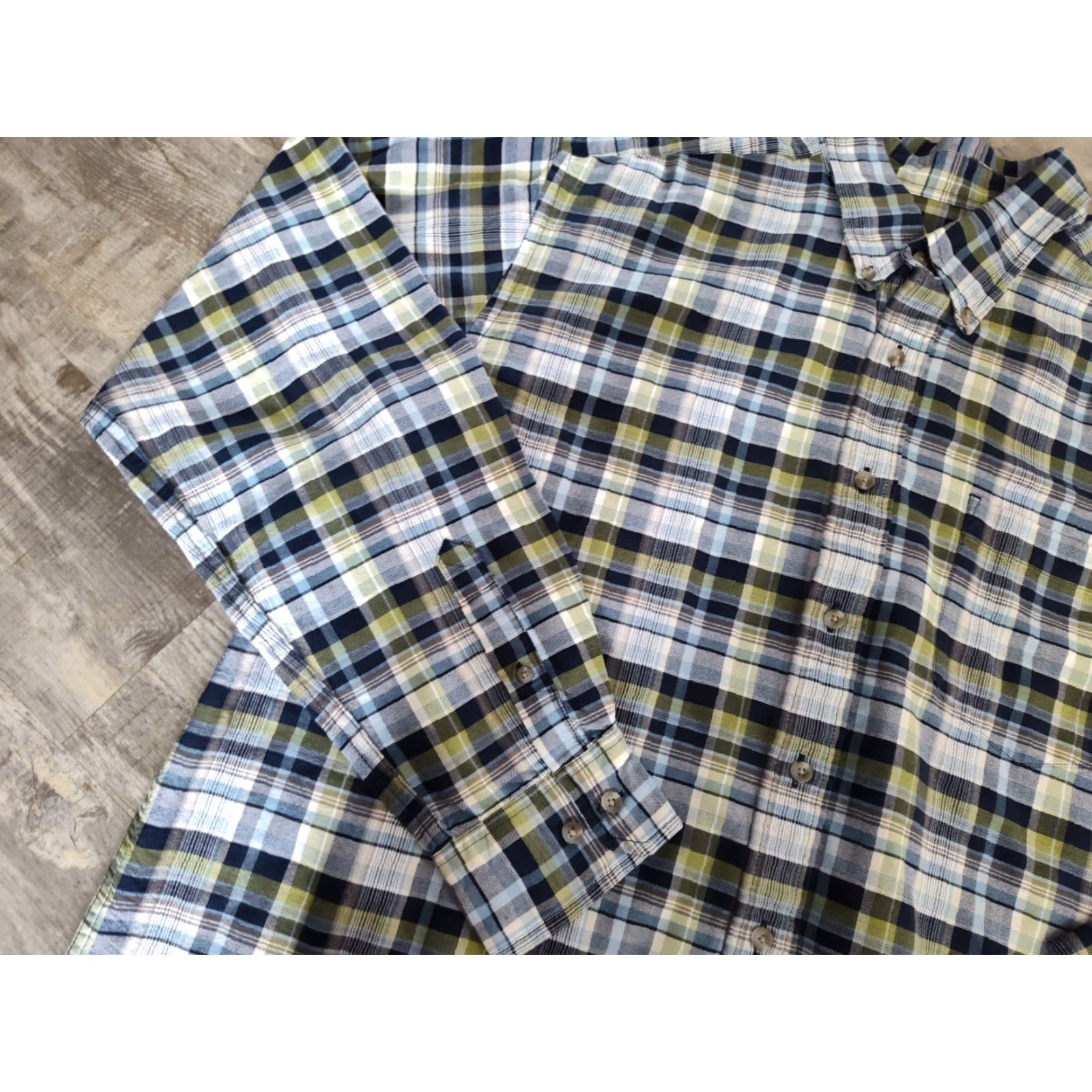 Eddie Bauer VINTAGE Eddie Bauer Men's Button-Down Shirt Long Sleeve XL Tall Blue Plaid Casual Outdoor Hunting Fishing Size US XL / EU 56 / 4 - 4 Thumbnail