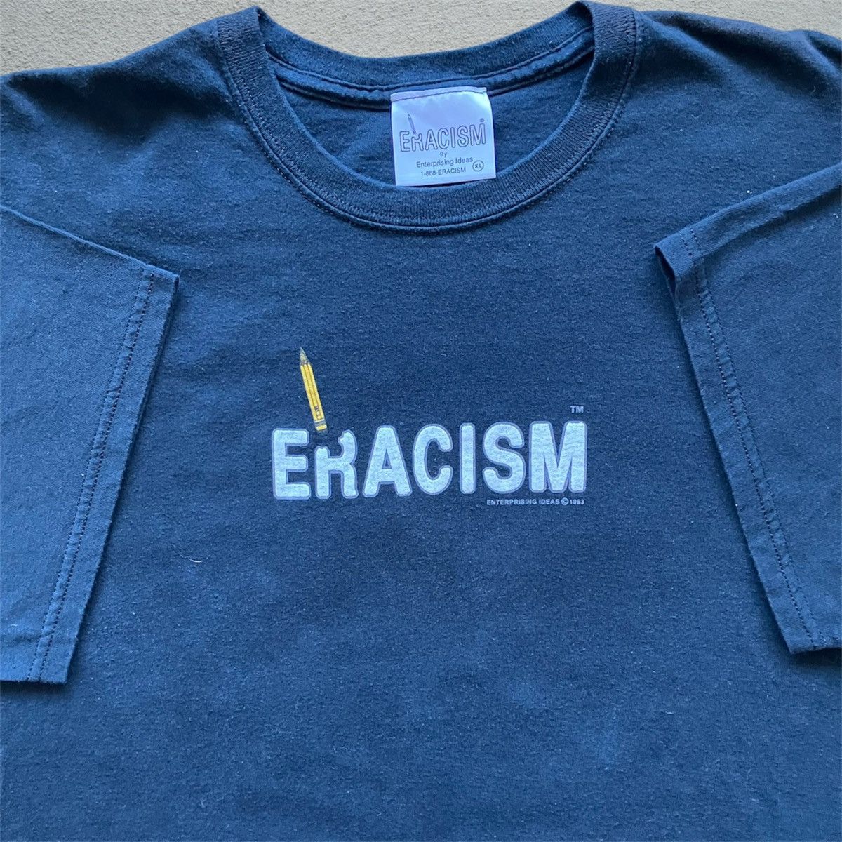 Other Vintage 1993 Eracism Tee Shirt 90s VTG erase racism XL Art Size US XL / EU 56 / 4 - 1 Thumbnail