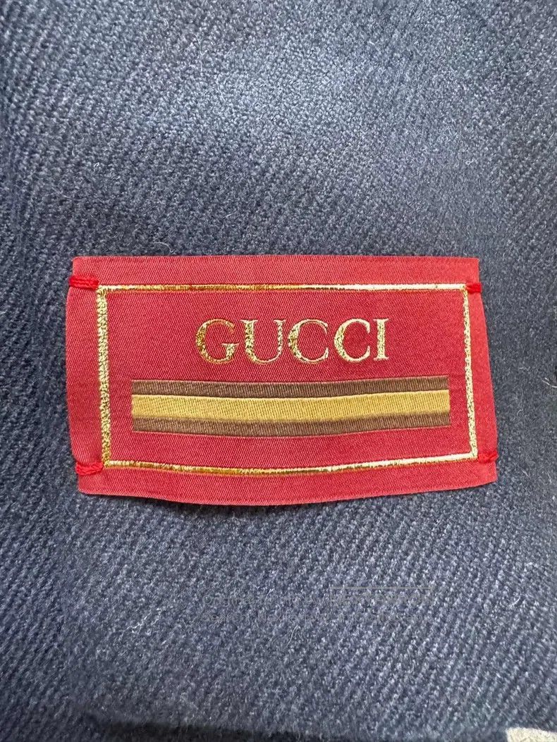 Gucci Gucci Dark blue gold buckle pocket embroidered logo armban Size US L / EU 52-54 / 3 - 6 Thumbnail