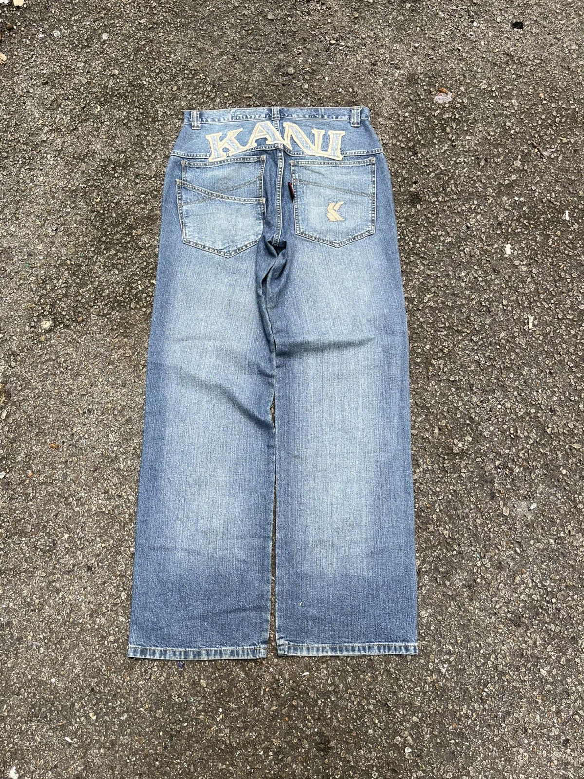 Karl Kani Karl Kani Jeans Vintage Y2K Style Denim Hip Hop SK8 Size US 31 - 2 Thumbnail