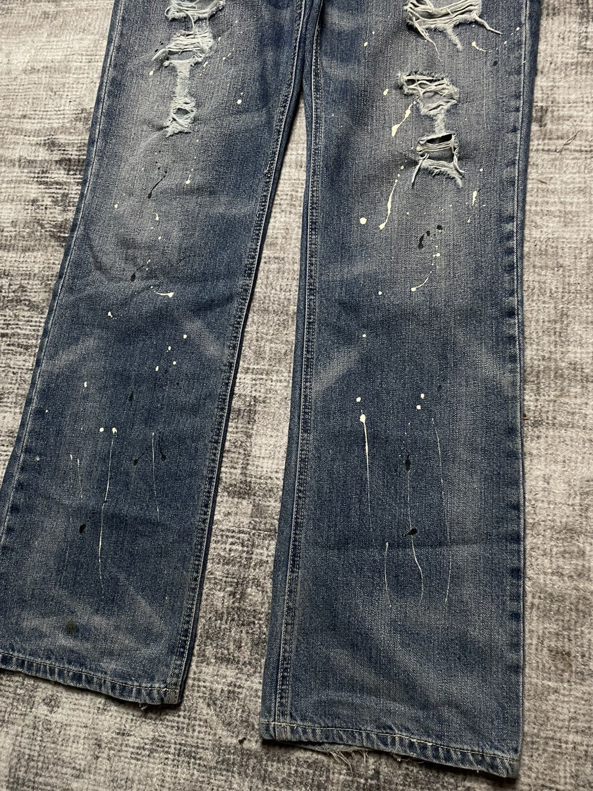 Japanese Brand Japanese Denim Beast Paint Distressed Jeans Size US 30 / EU 46 - 7 Thumbnail