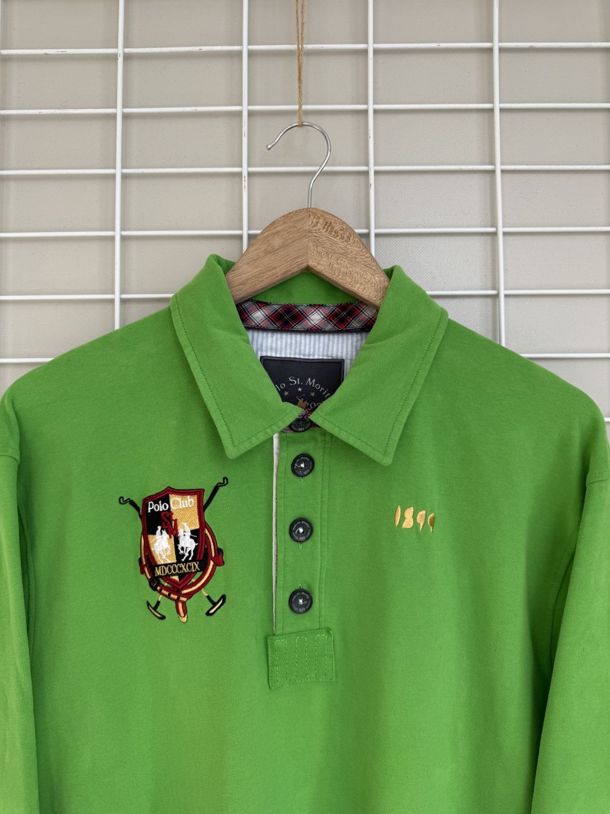 Vintage St. Moritz 1899 Polo Club Rugby Shirt Mens Size XXL/XL Size US XXL / EU 58 / 5 - 2 Thumbnail