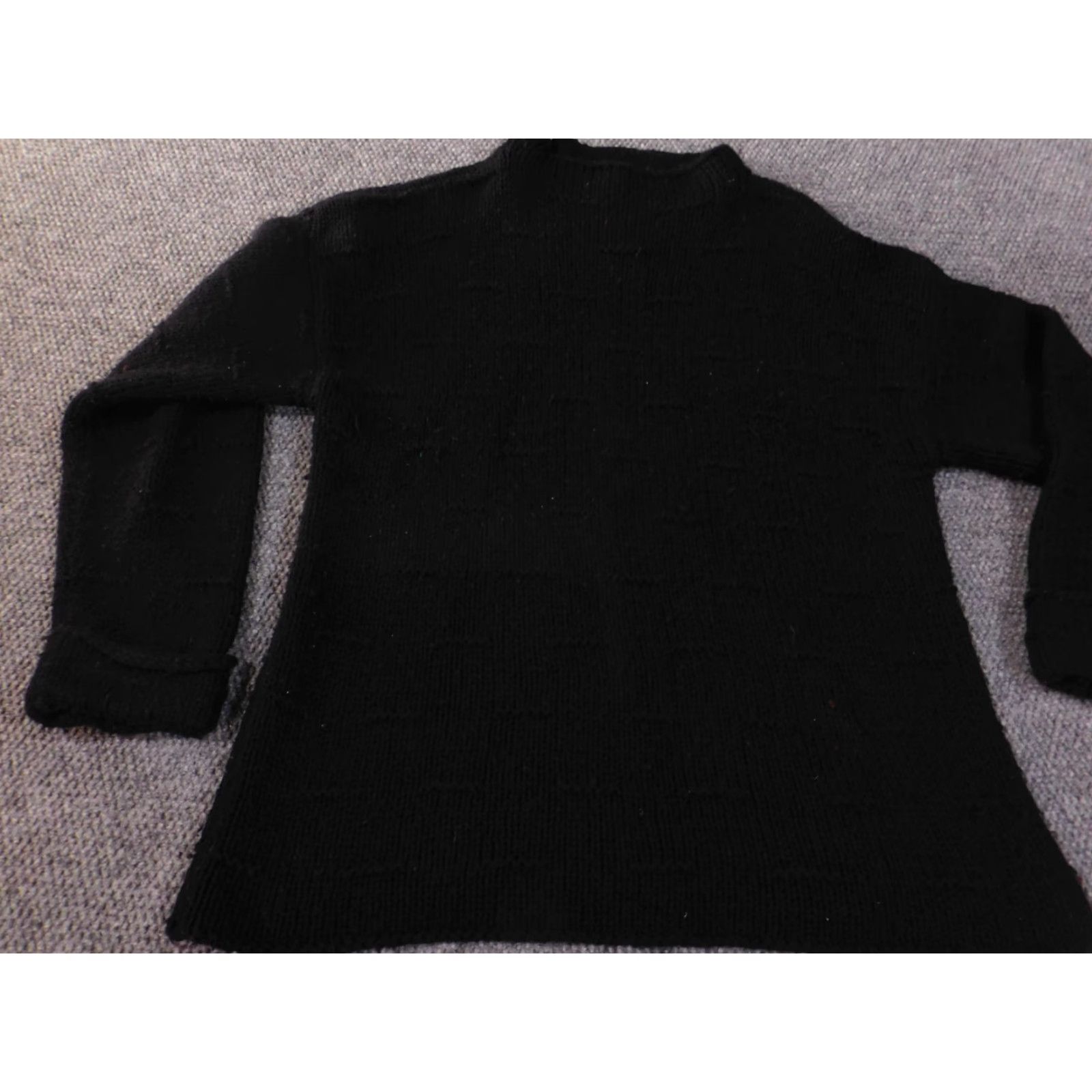 Coldwater Creek Coldwater Creek Sweater Black Womens Wool Acrylic Long Sleeve Turtleneck 3X Pullover Outdoor Geometric Knit Soft Comfort Plus Size Womens** Size XXL / US 16-18 / IT 52-54 - 3 Thumbnail