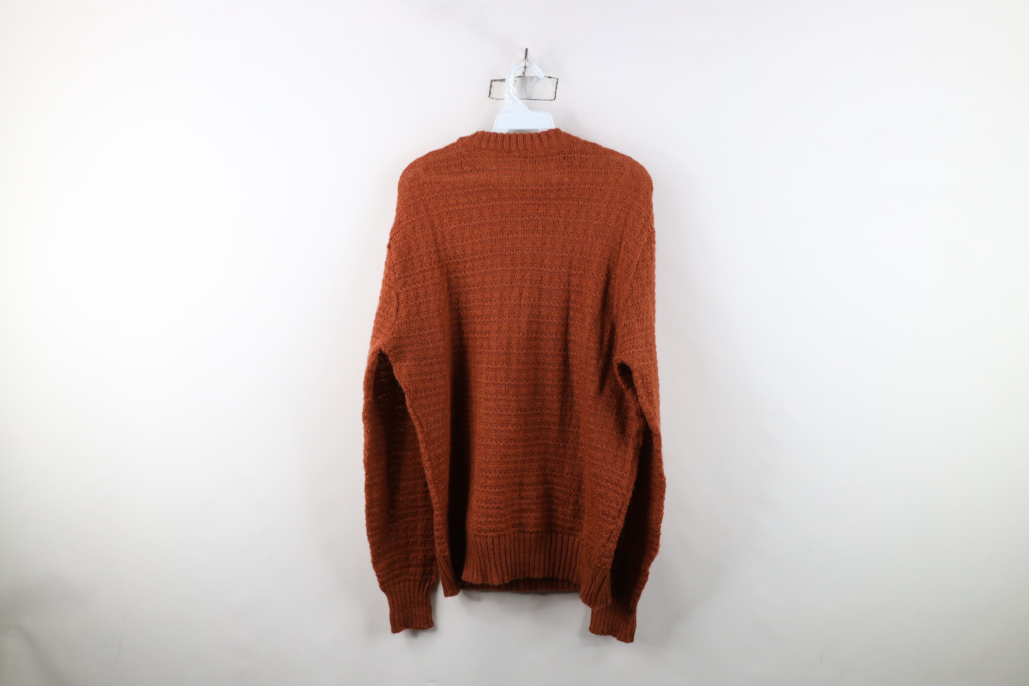 Vintage Vintage 70s 80s Streetwear Wool Blend Knit Sweater Copper Size XL / US 12-14 / IT 48-50 - 10 Thumbnail