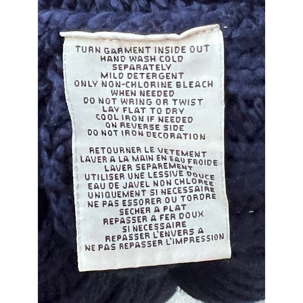 Ralph Lauren Denim & Supply Ralph Lauren Navy L Cable Knit Ribbon Sweater Size L / US 10 / IT 46 - 5 Thumbnail