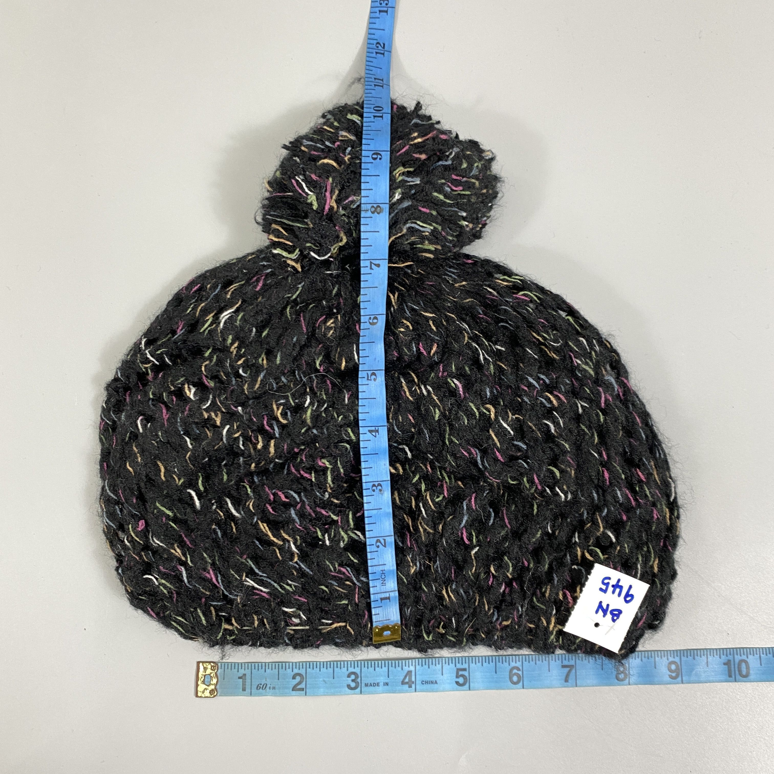 Japanese Brand Crochet Beanie Hat With Sprinkles And Pom Pom -BN945 Size ONE SIZE - 5 Thumbnail